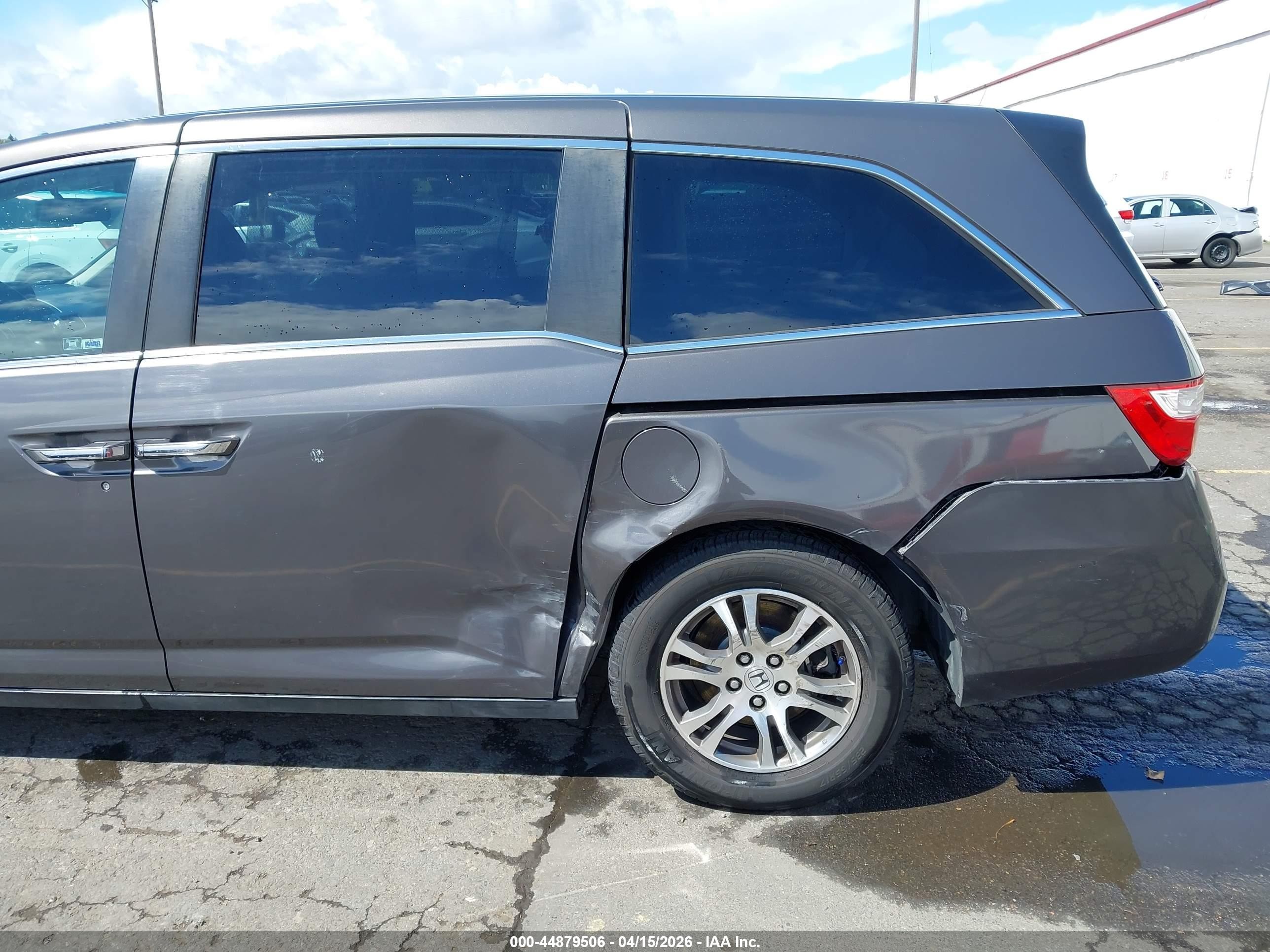 2012 Honda Odyssey Ex-l Gray vin: 5FNRL5H61CB128841
