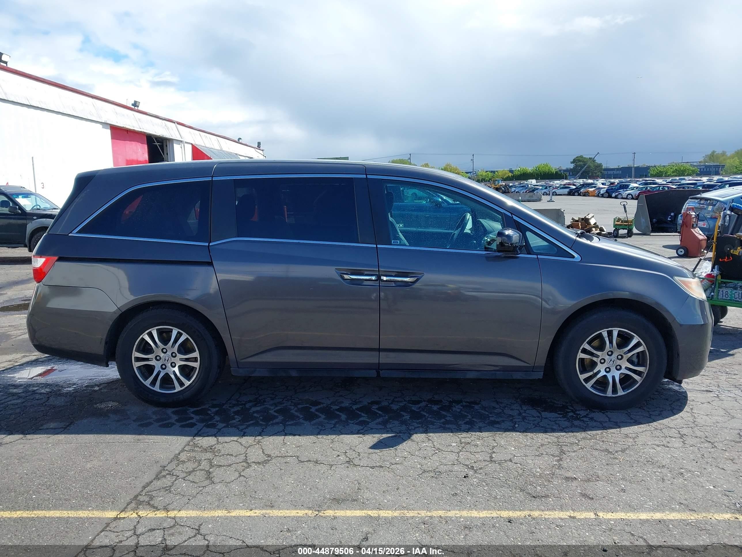 2012 Honda Odyssey Ex-l Gray vin: 5FNRL5H61CB128841