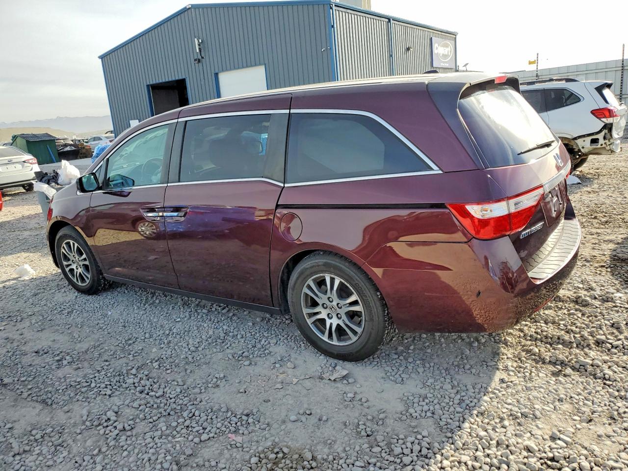 2012 Honda Odyssey Exl Maroon vin: 5FNRL5H61CB137569