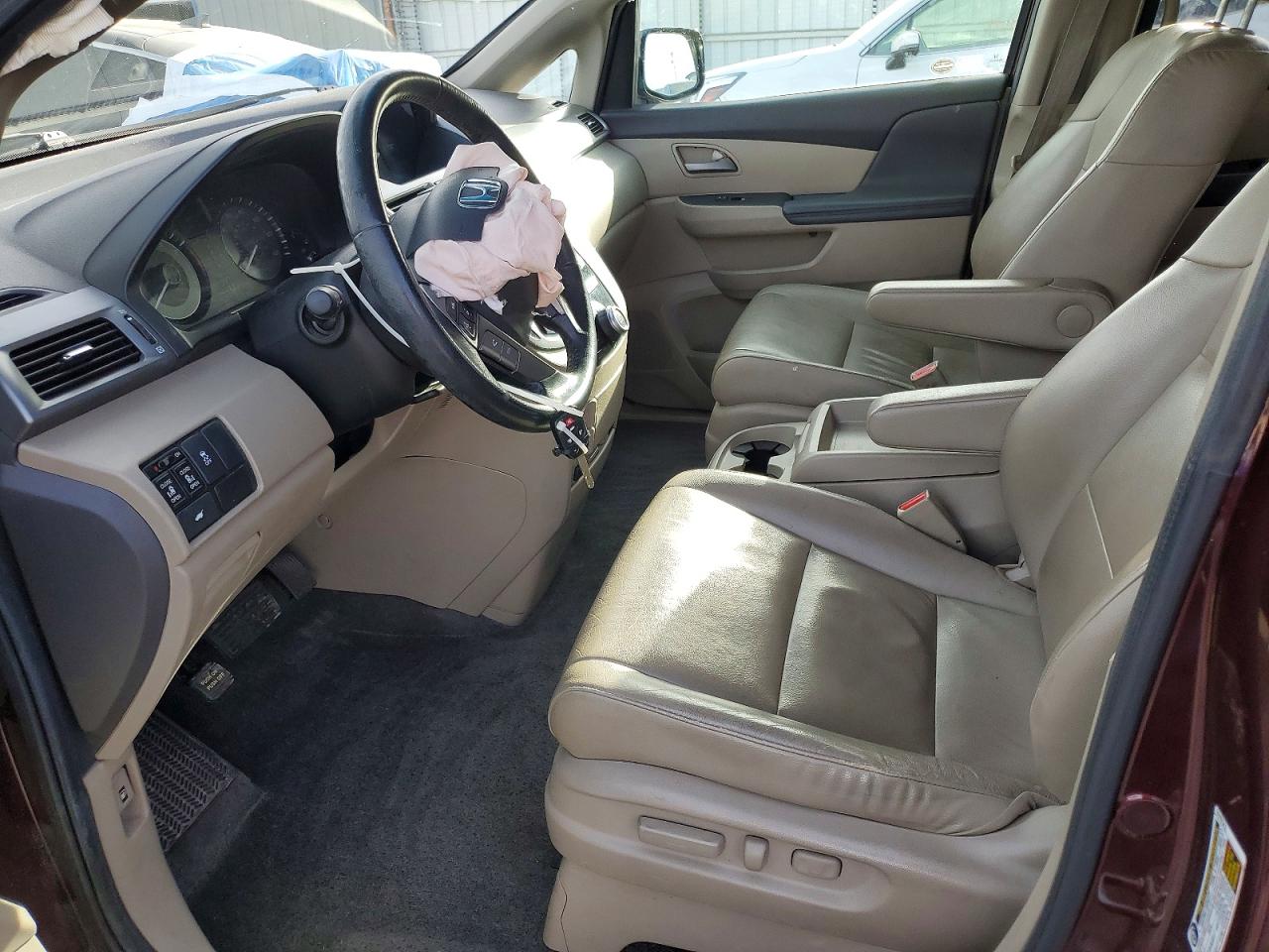 2012 Honda Odyssey Exl Maroon vin: 5FNRL5H61CB137569