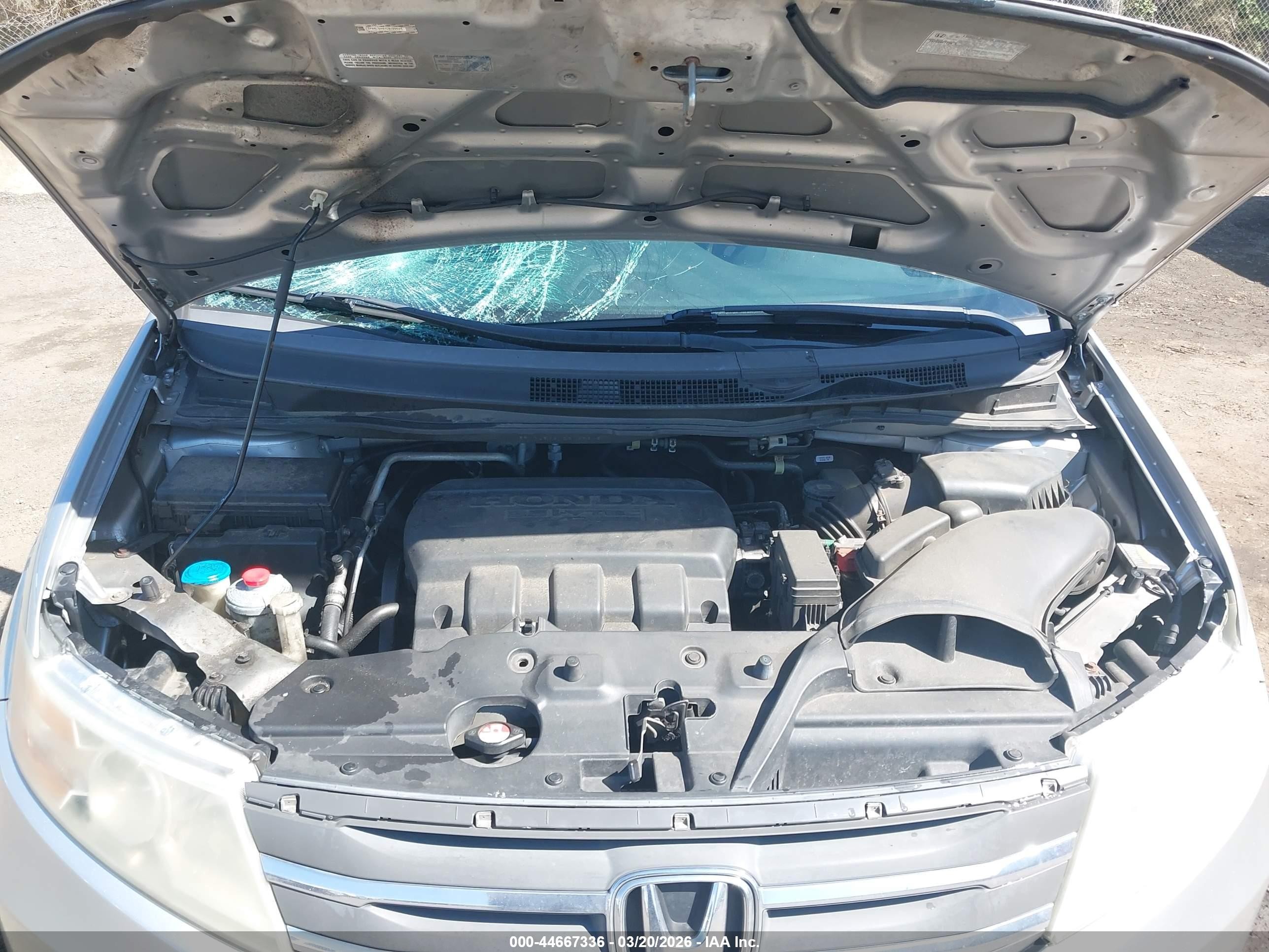 2012 Honda Odyssey Ex-l Silver vin: 5FNRL5H61CB139645