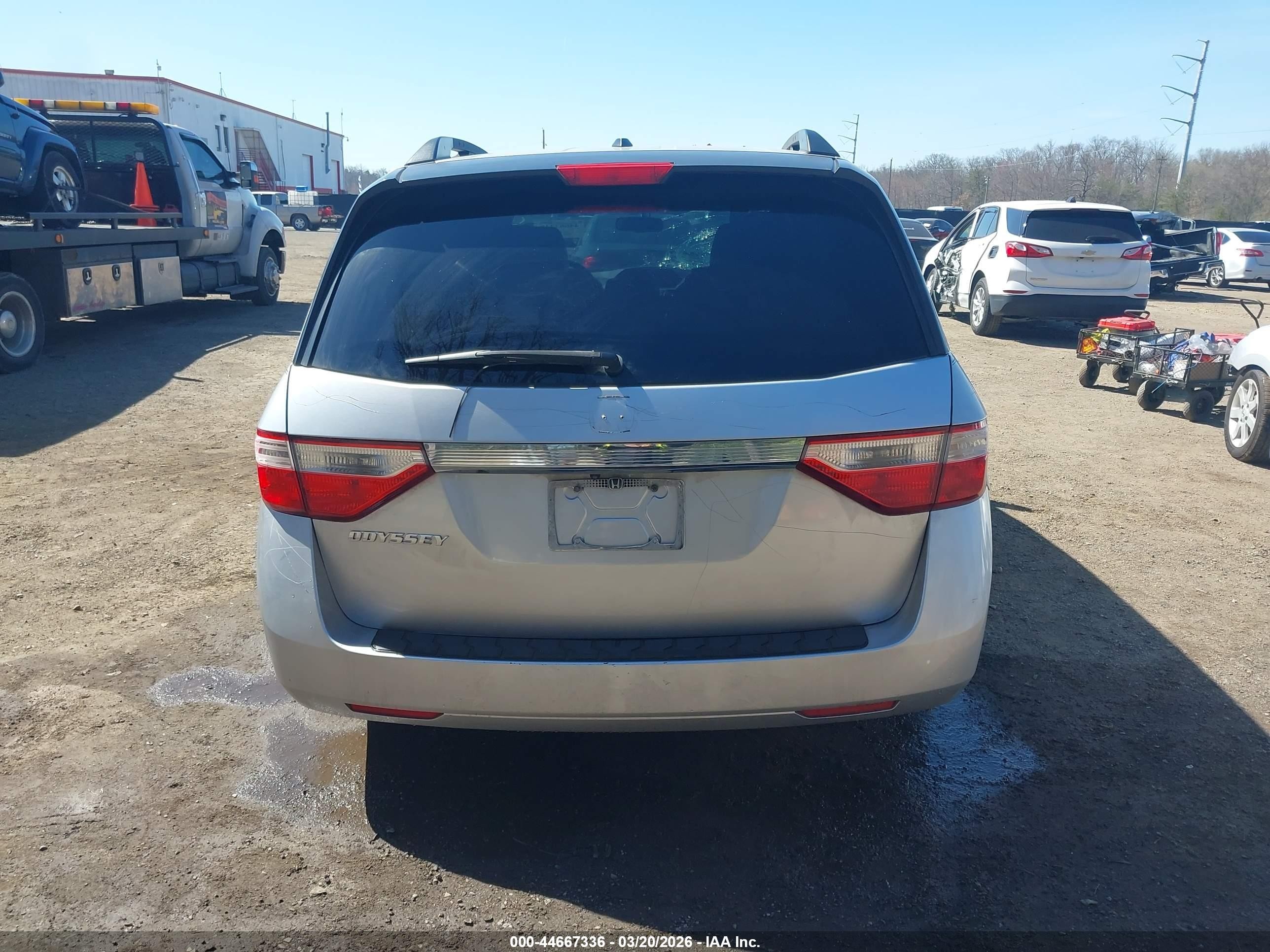 2012 Honda Odyssey Ex-l Silver vin: 5FNRL5H61CB139645