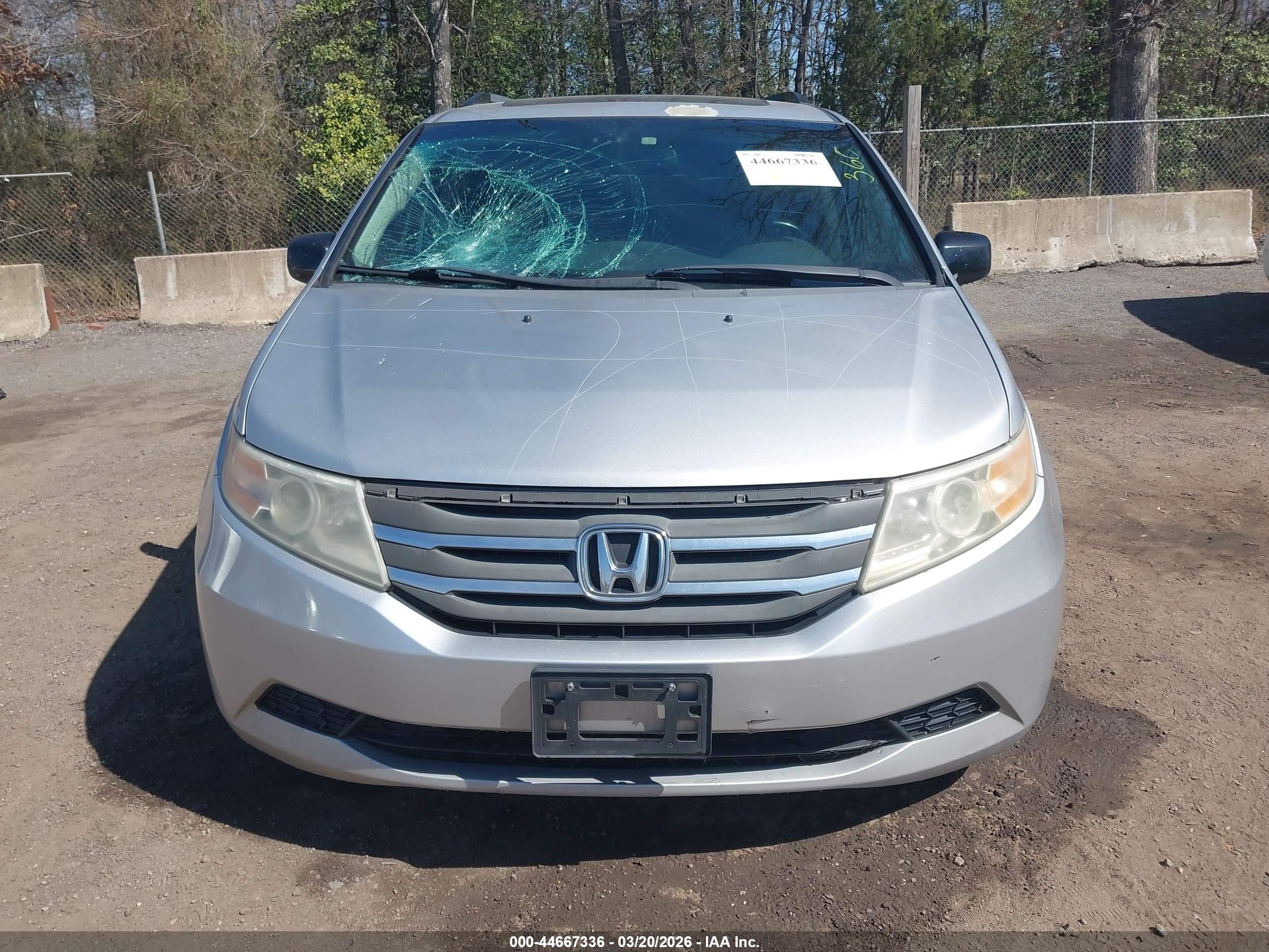 2012 Honda Odyssey Ex-l Silver vin: 5FNRL5H61CB139645