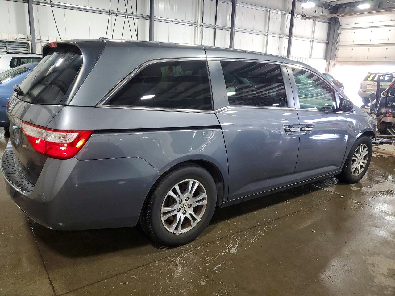 2013 Honda Odyssey Exl Gray vin: 5FNRL5H61DB001136