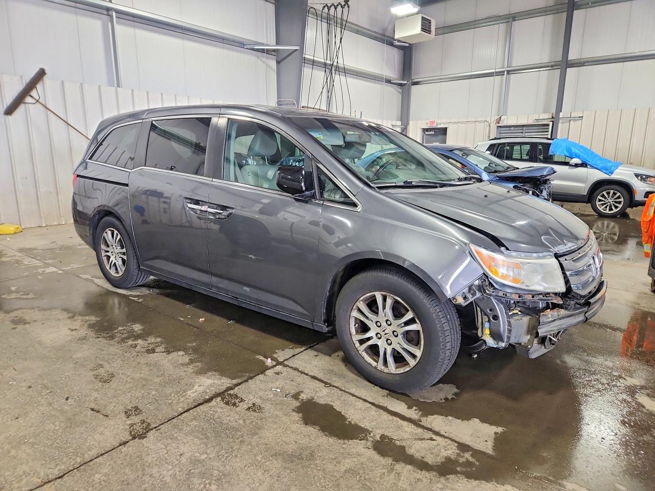 2013 Honda Odyssey Exl Gray vin: 5FNRL5H61DB001136