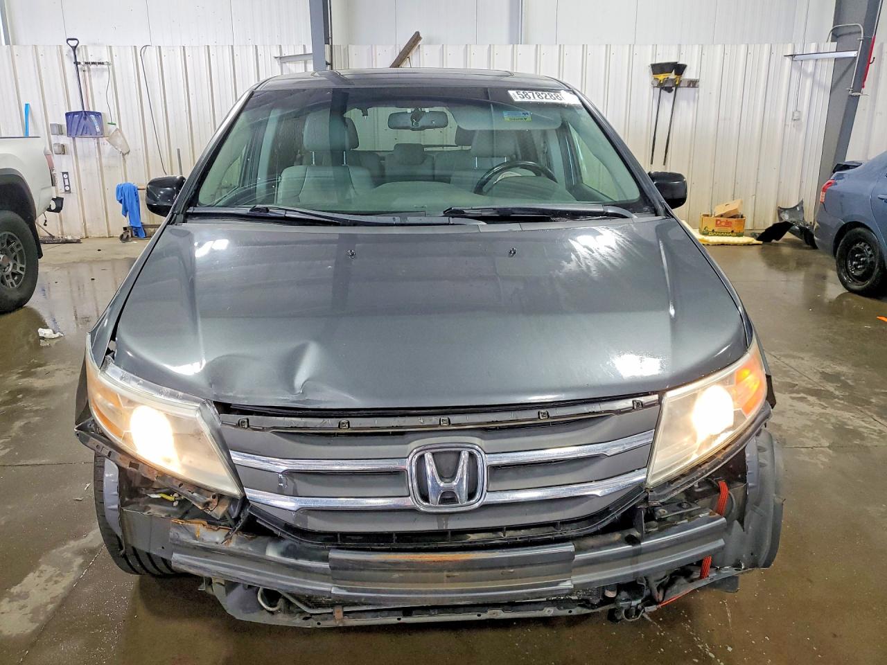 2013 Honda Odyssey Exl Gray vin: 5FNRL5H61DB001136