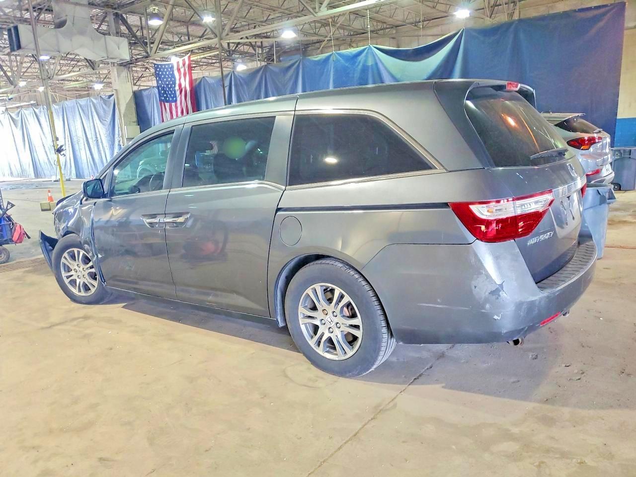 2013 Honda Odyssey Exl Gray vin: 5FNRL5H61DB001279