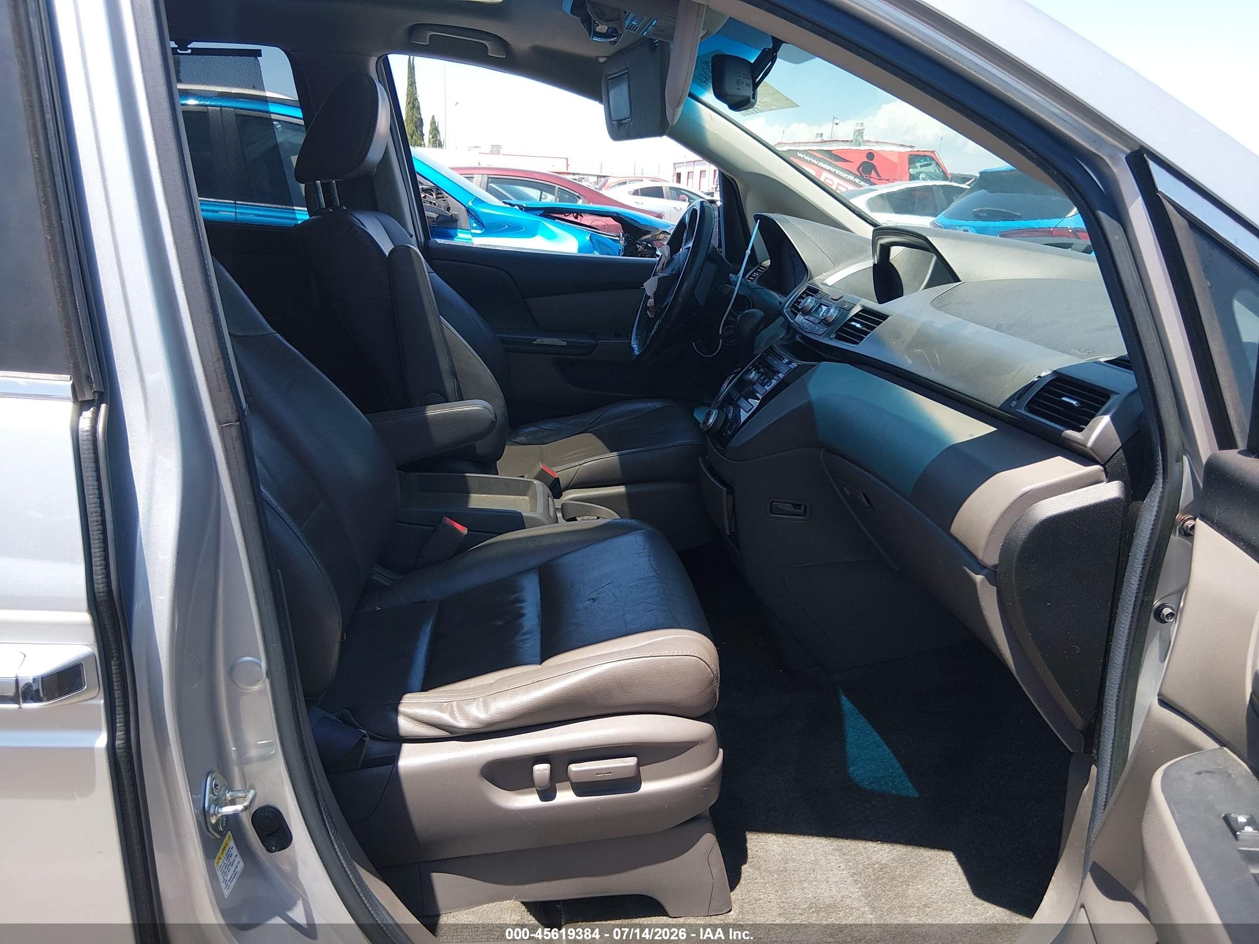 2013 Honda Odyssey Ex-l Silver vin: 5FNRL5H61DB002741