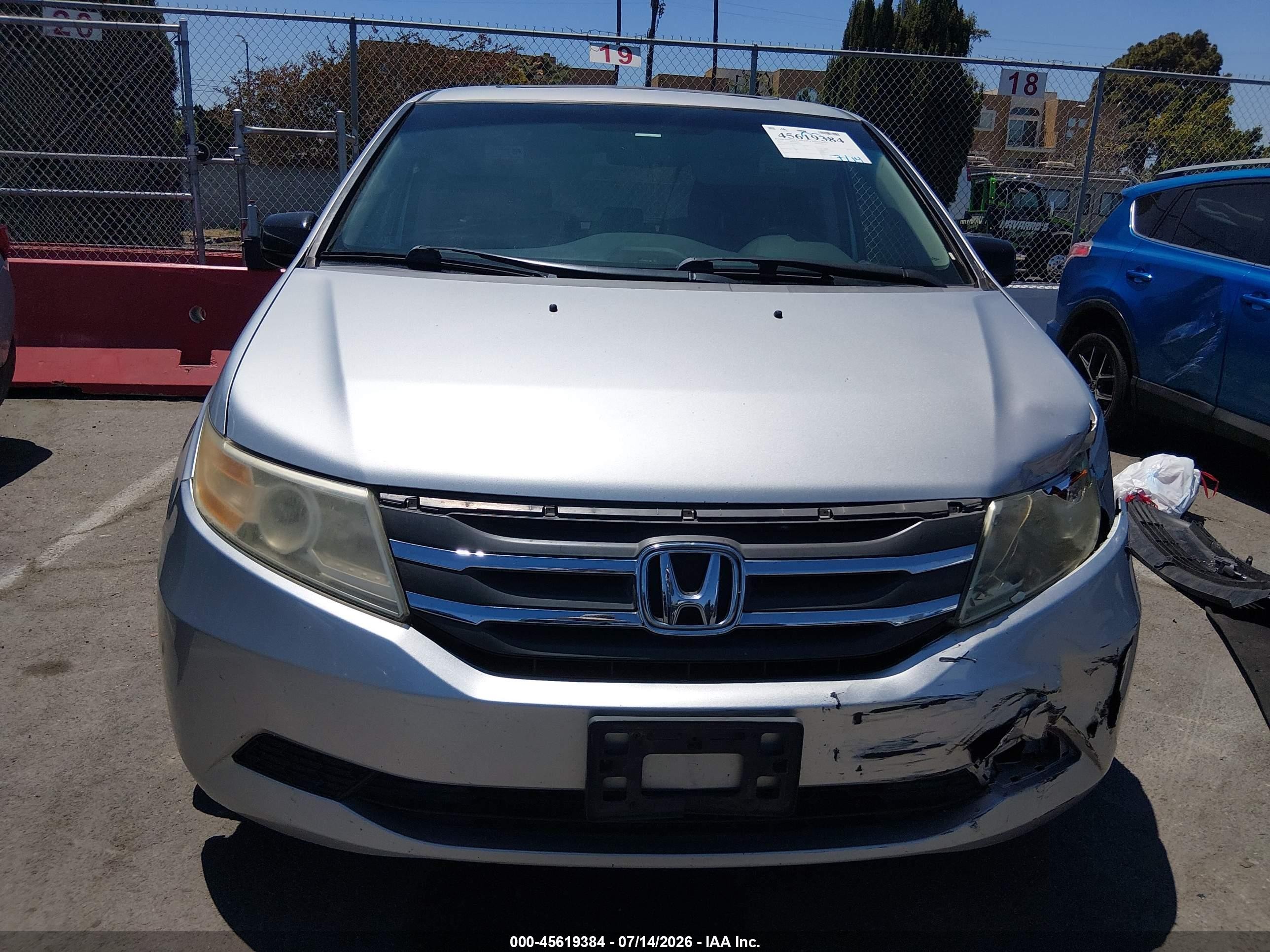 2013 Honda Odyssey Ex-l Silver vin: 5FNRL5H61DB002741