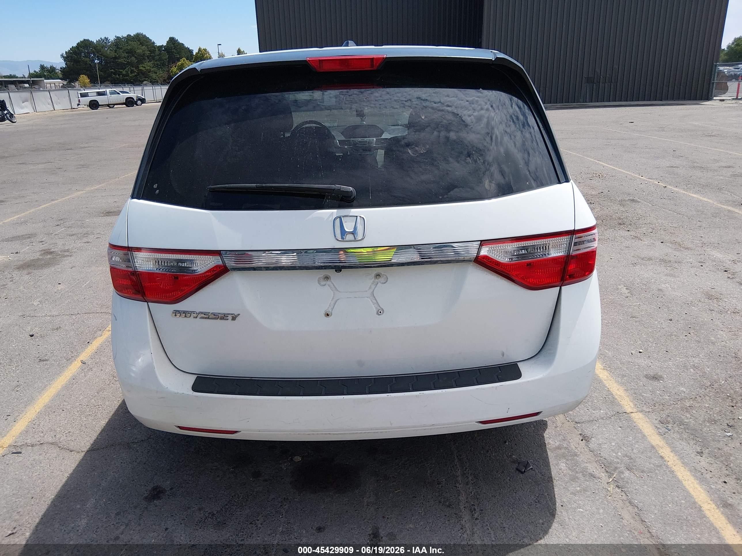 2013 Honda Odyssey Ex-l White vin: 5FNRL5H61DB021743