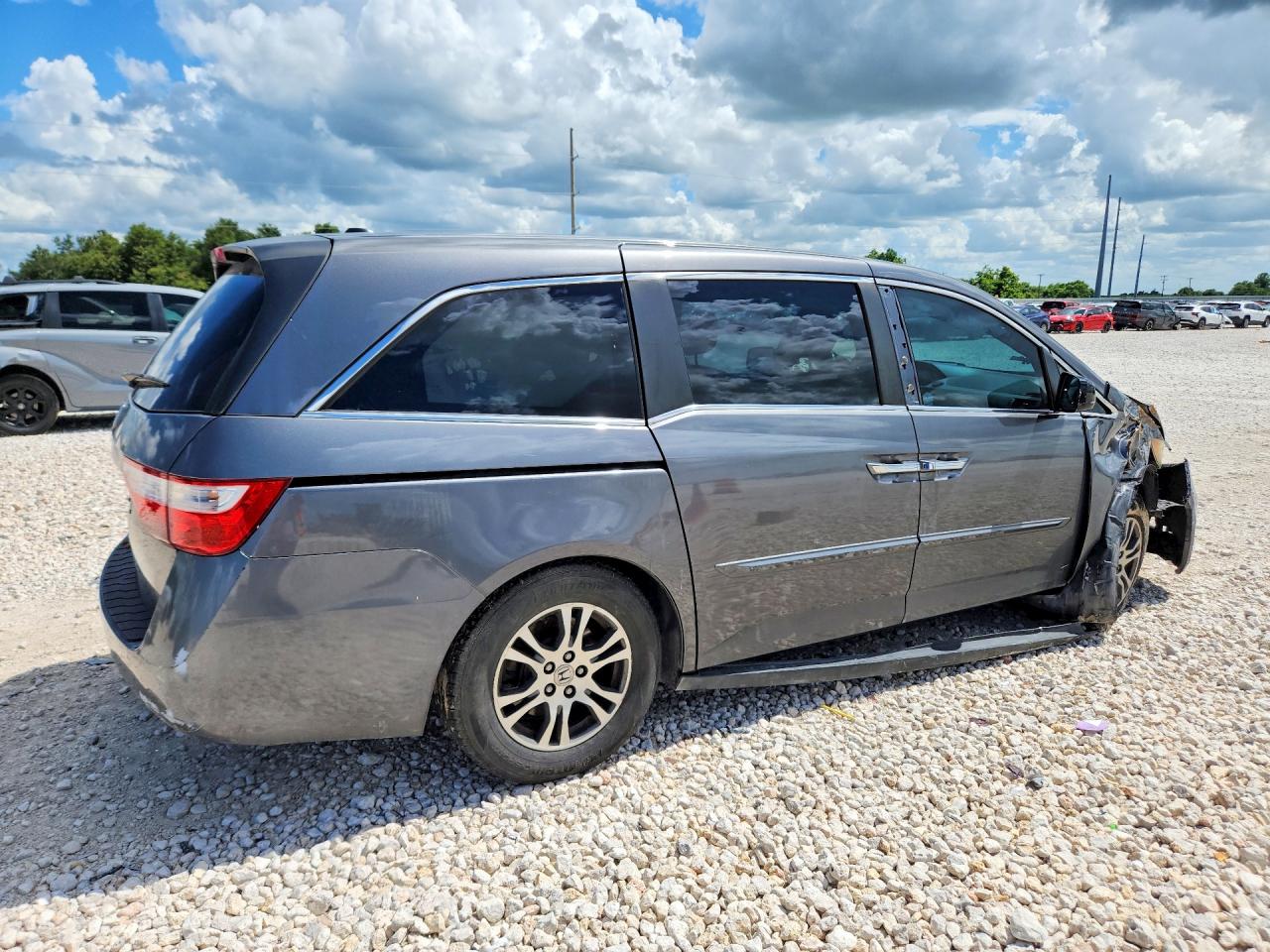 2013 Honda Odyssey Exl Серый vin: 5FNRL5H61DB023055