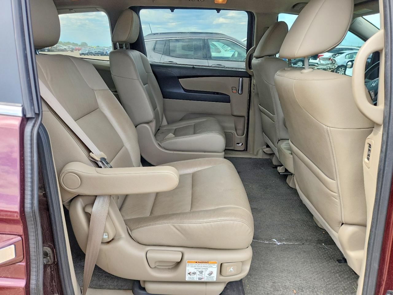 2013 Honda Odyssey Exl Темно-бордовый vin: 5FNRL5H61DB033682