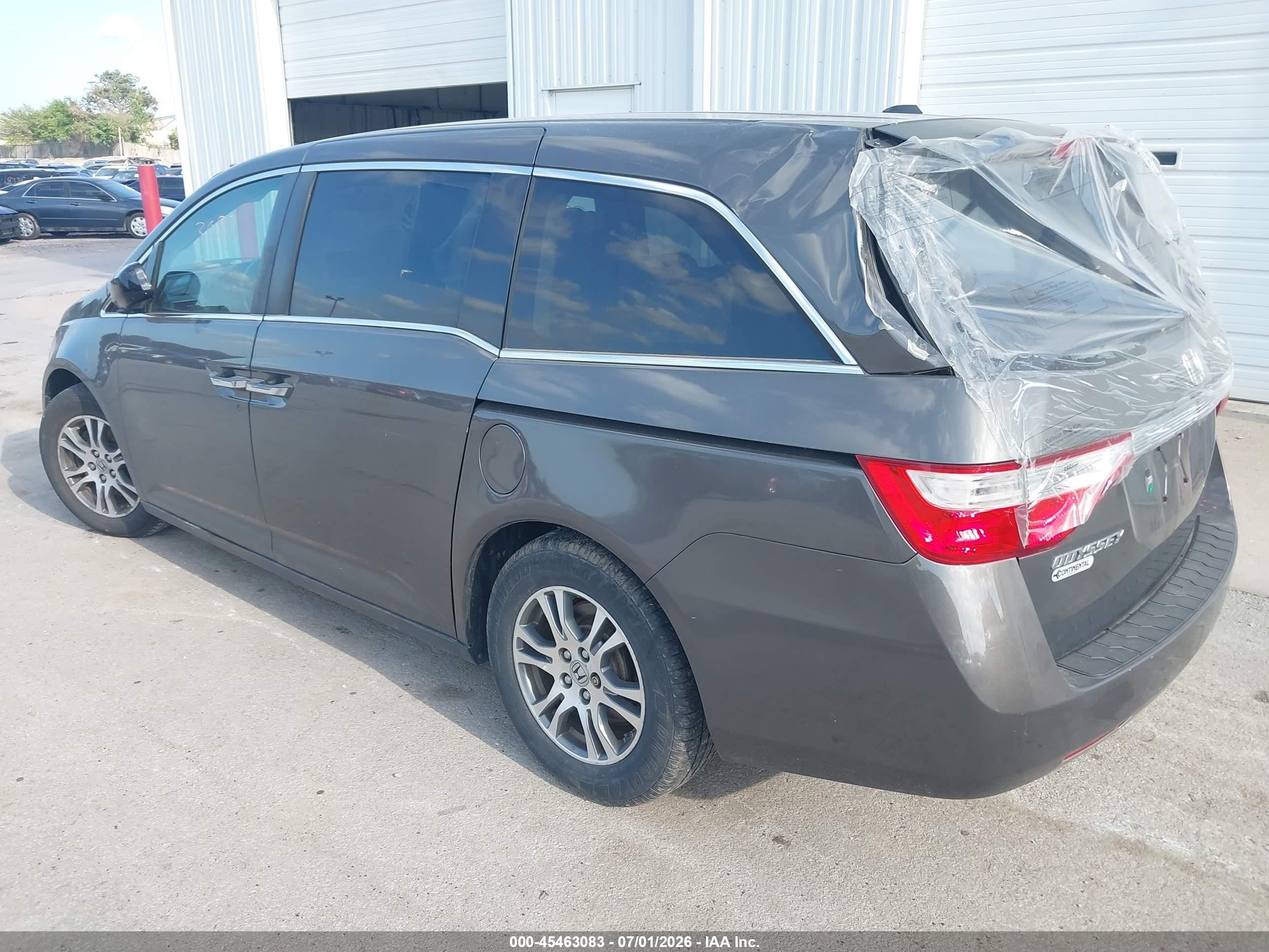 2013 Honda Odyssey Ex-l Gray vin: 5FNRL5H61DB044164