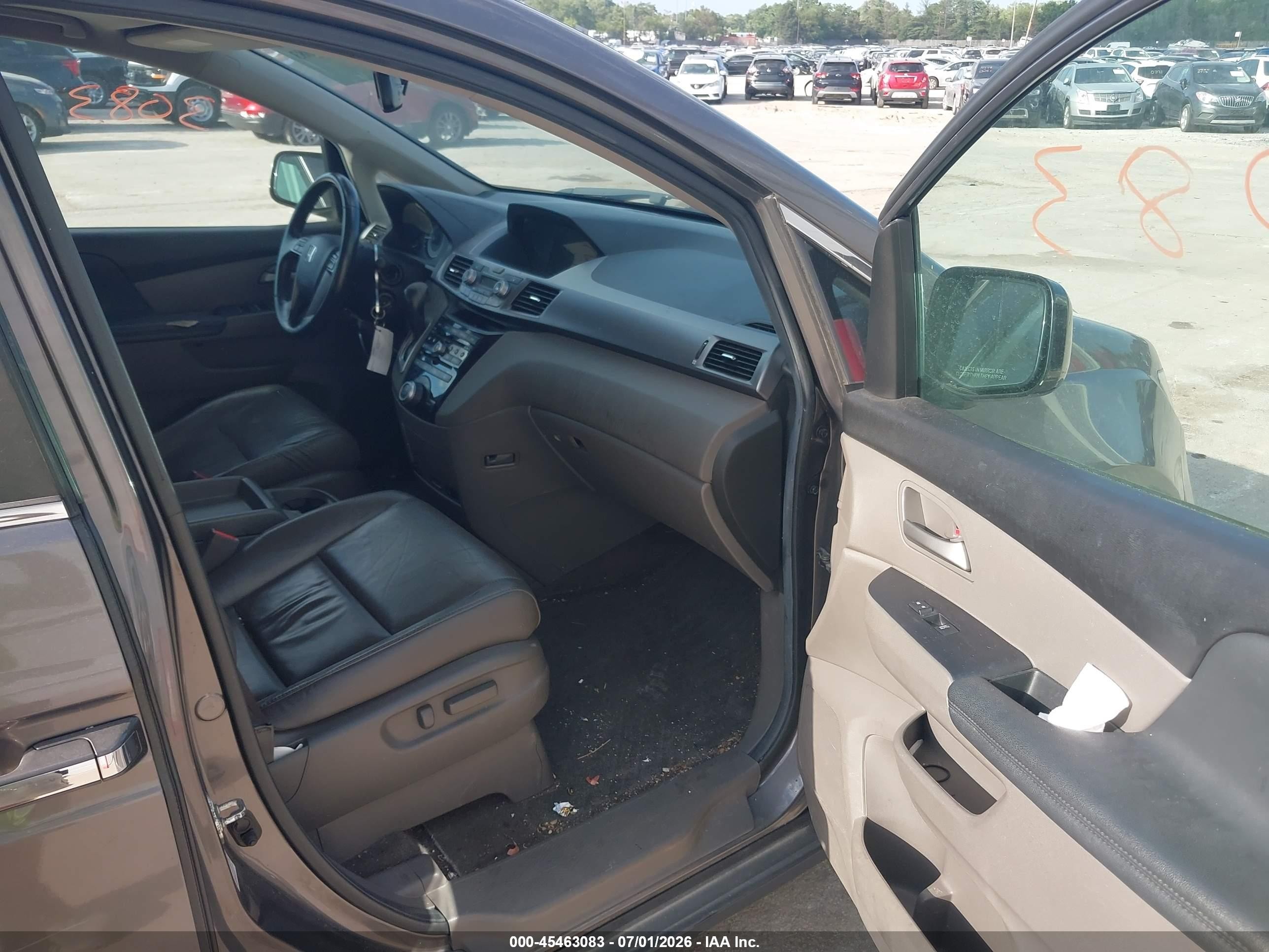 2013 Honda Odyssey Ex-l Gray vin: 5FNRL5H61DB044164