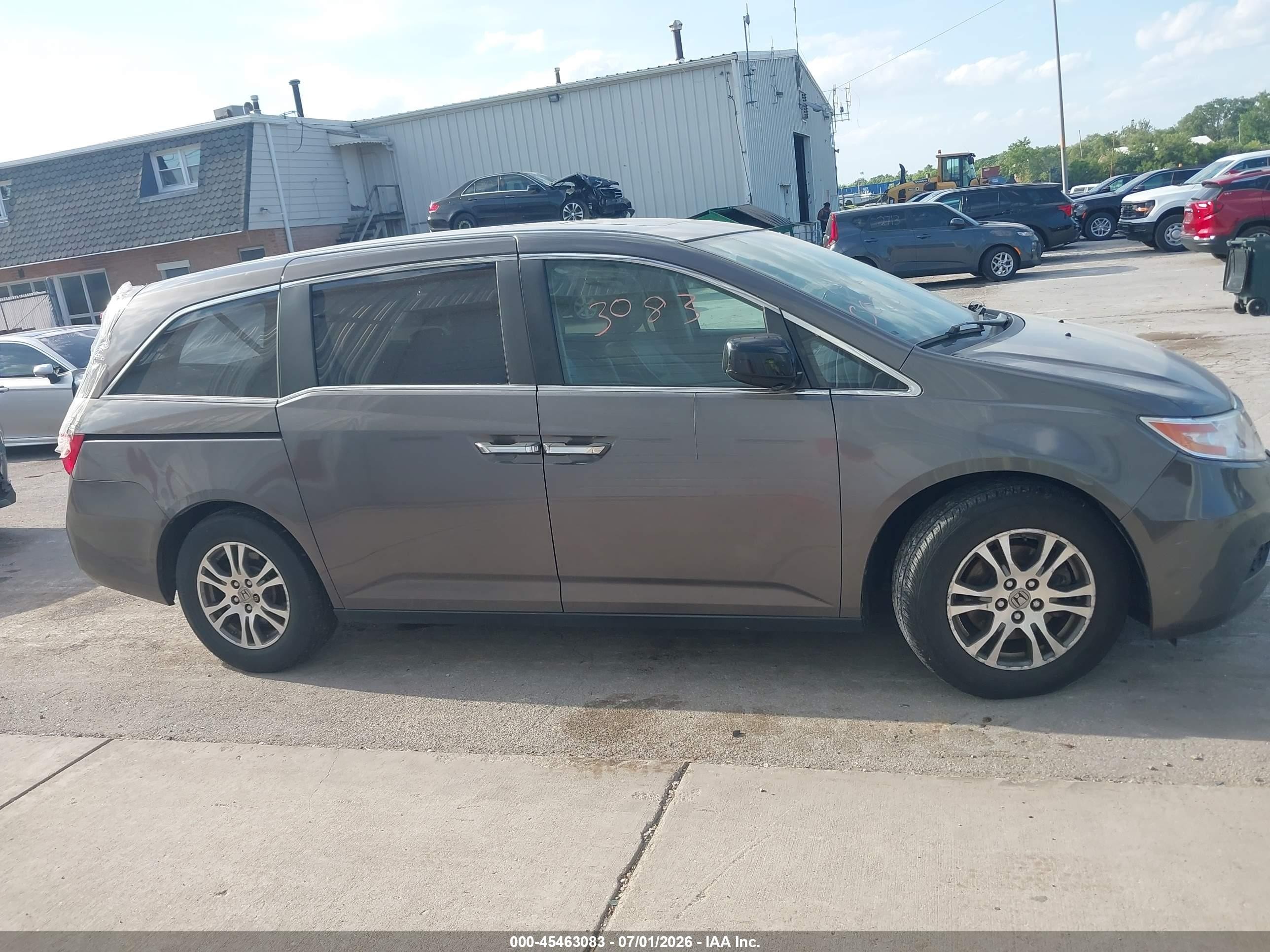 2013 Honda Odyssey Ex-l Gray vin: 5FNRL5H61DB044164