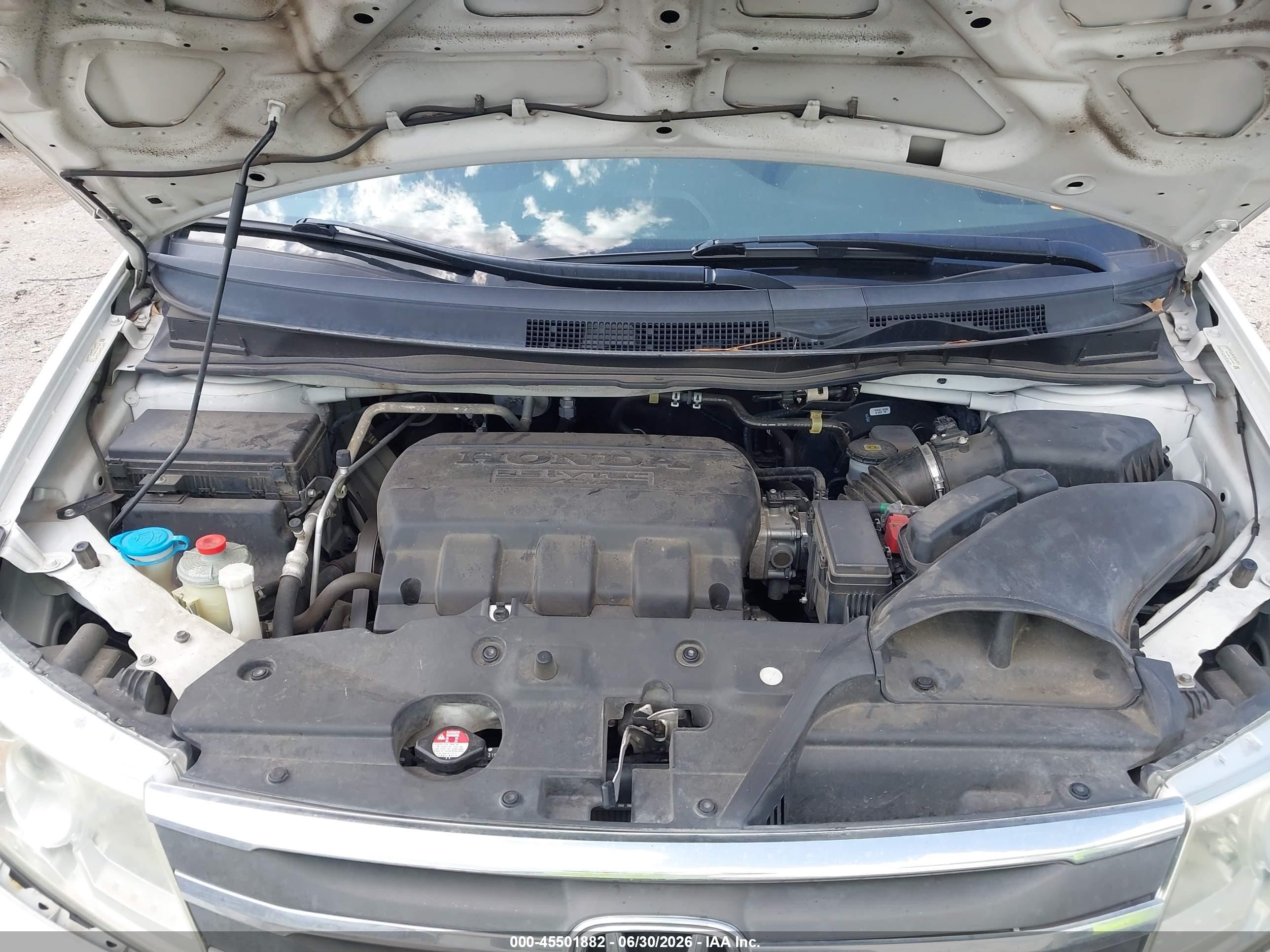 2013 Honda Odyssey Ex-l White vin: 5FNRL5H61DB060462