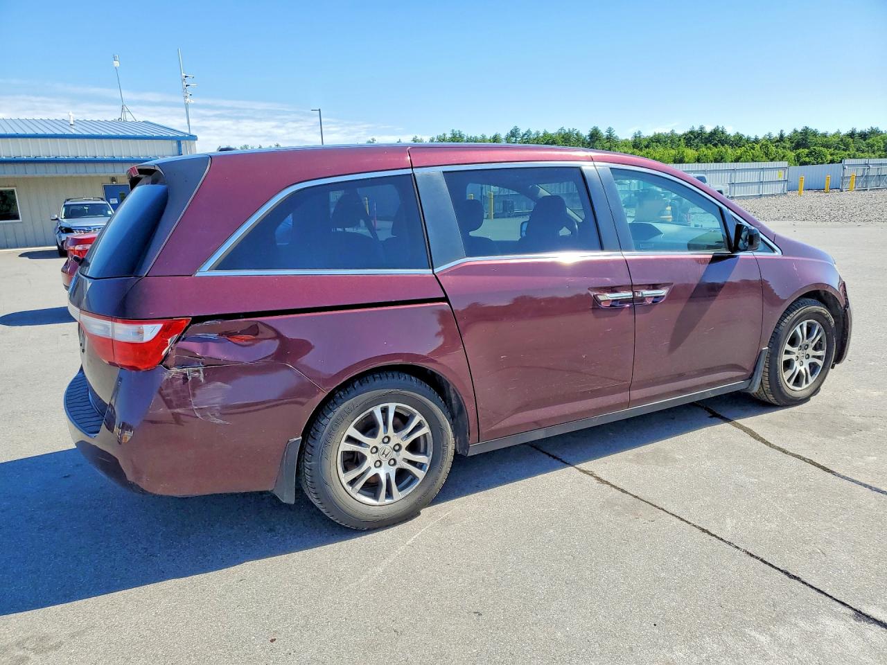 2013 Honda Odyssey Exl Maroon vin: 5FNRL5H61DB064348