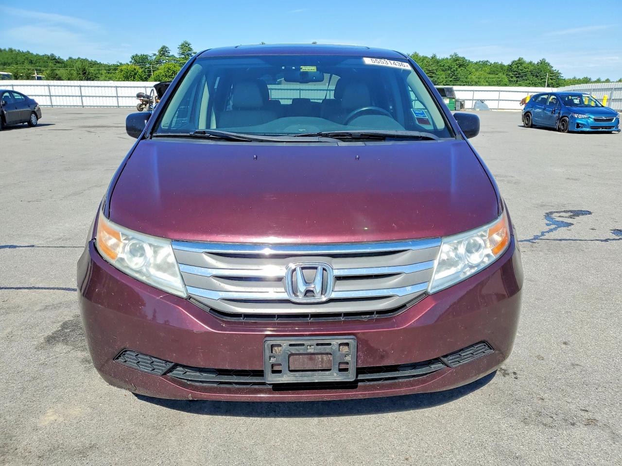 2013 Honda Odyssey Exl Maroon vin: 5FNRL5H61DB064348