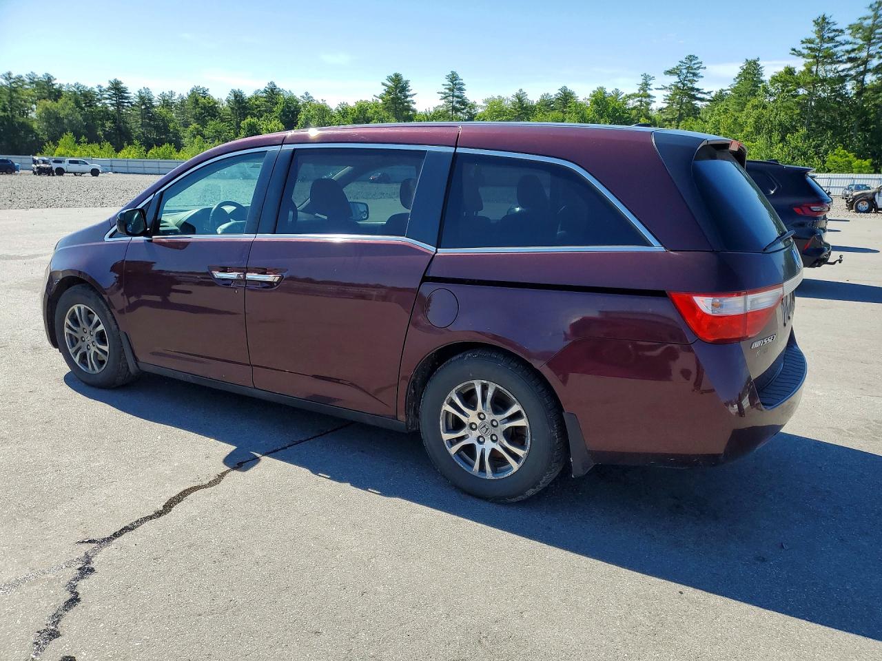 2013 Honda Odyssey Exl Maroon vin: 5FNRL5H61DB064348