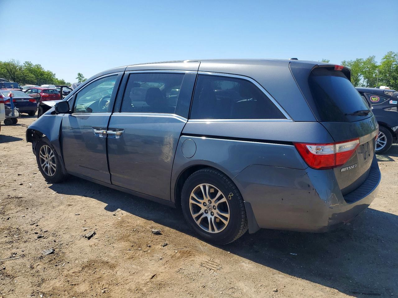 2013 Honda Odyssey Exl Gray vin: 5FNRL5H61DB066102