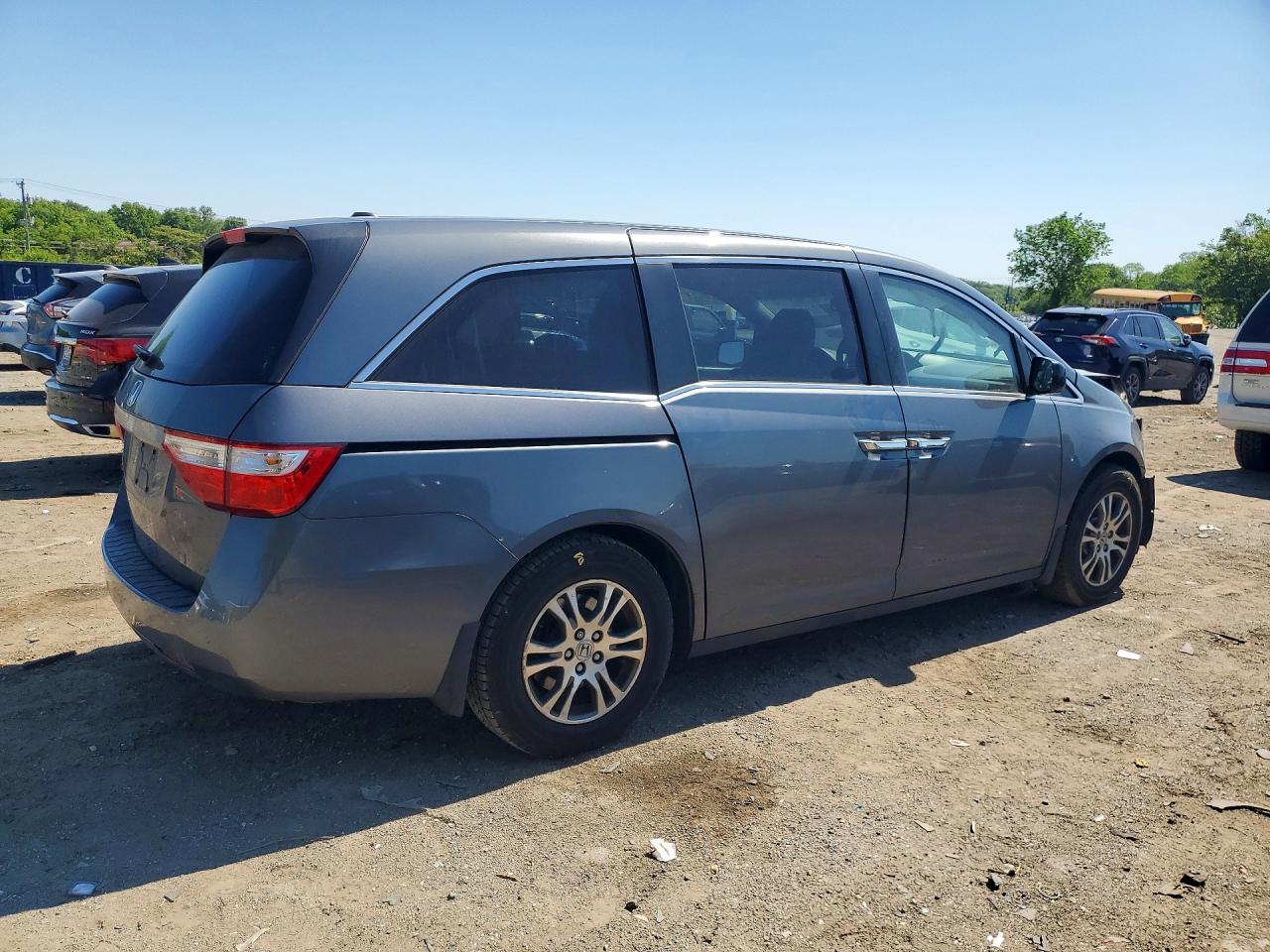 2013 Honda Odyssey Exl Gray vin: 5FNRL5H61DB066102