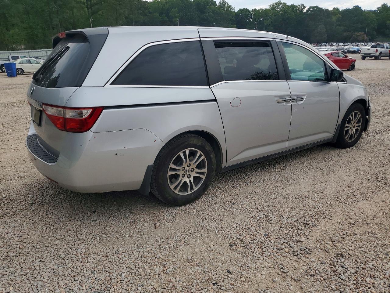 2013 Honda Odyssey Exl Silver vin: 5FNRL5H61DB067170