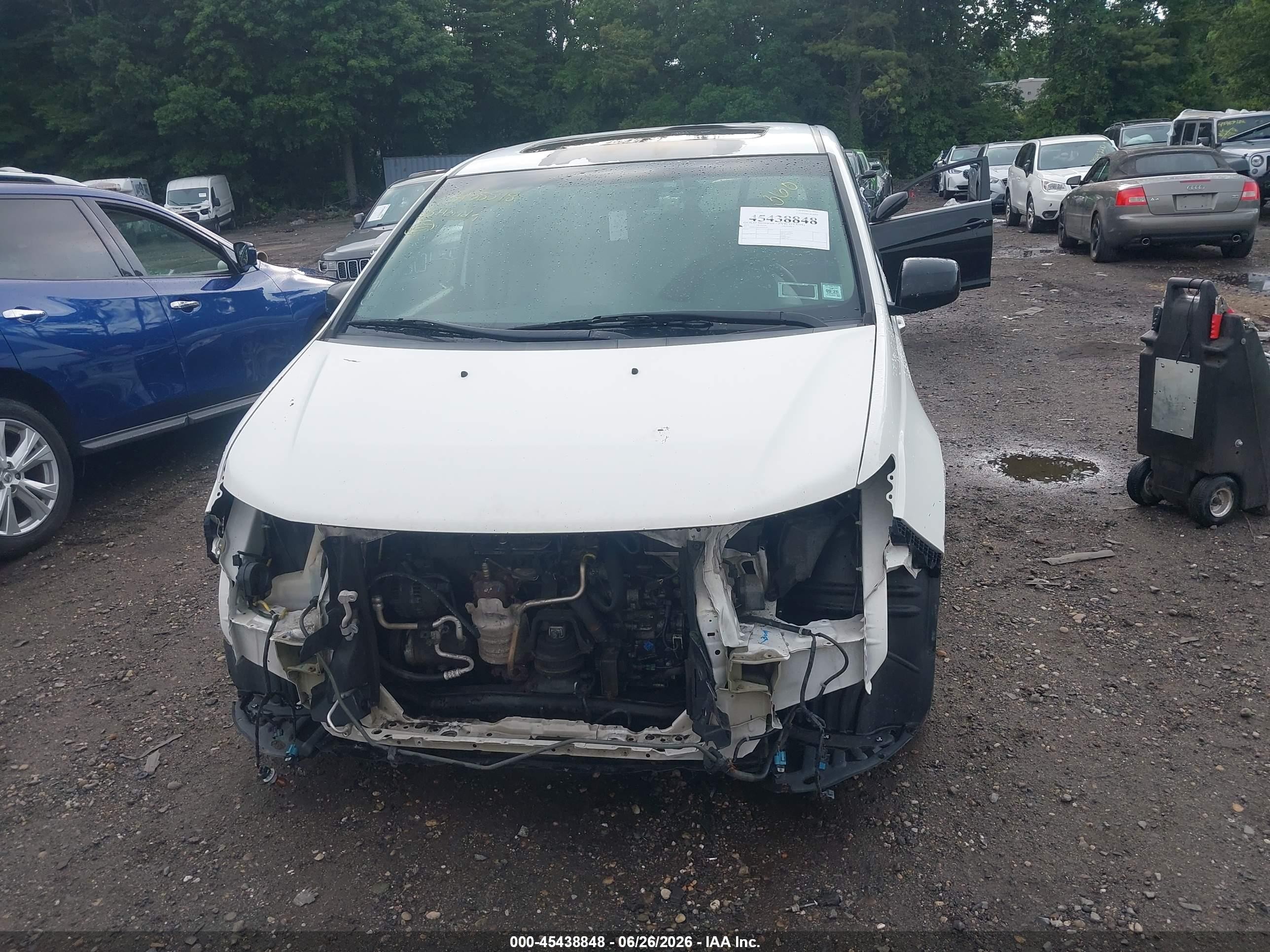 2013 Honda Odyssey Ex-l White vin: 5FNRL5H61DB080520