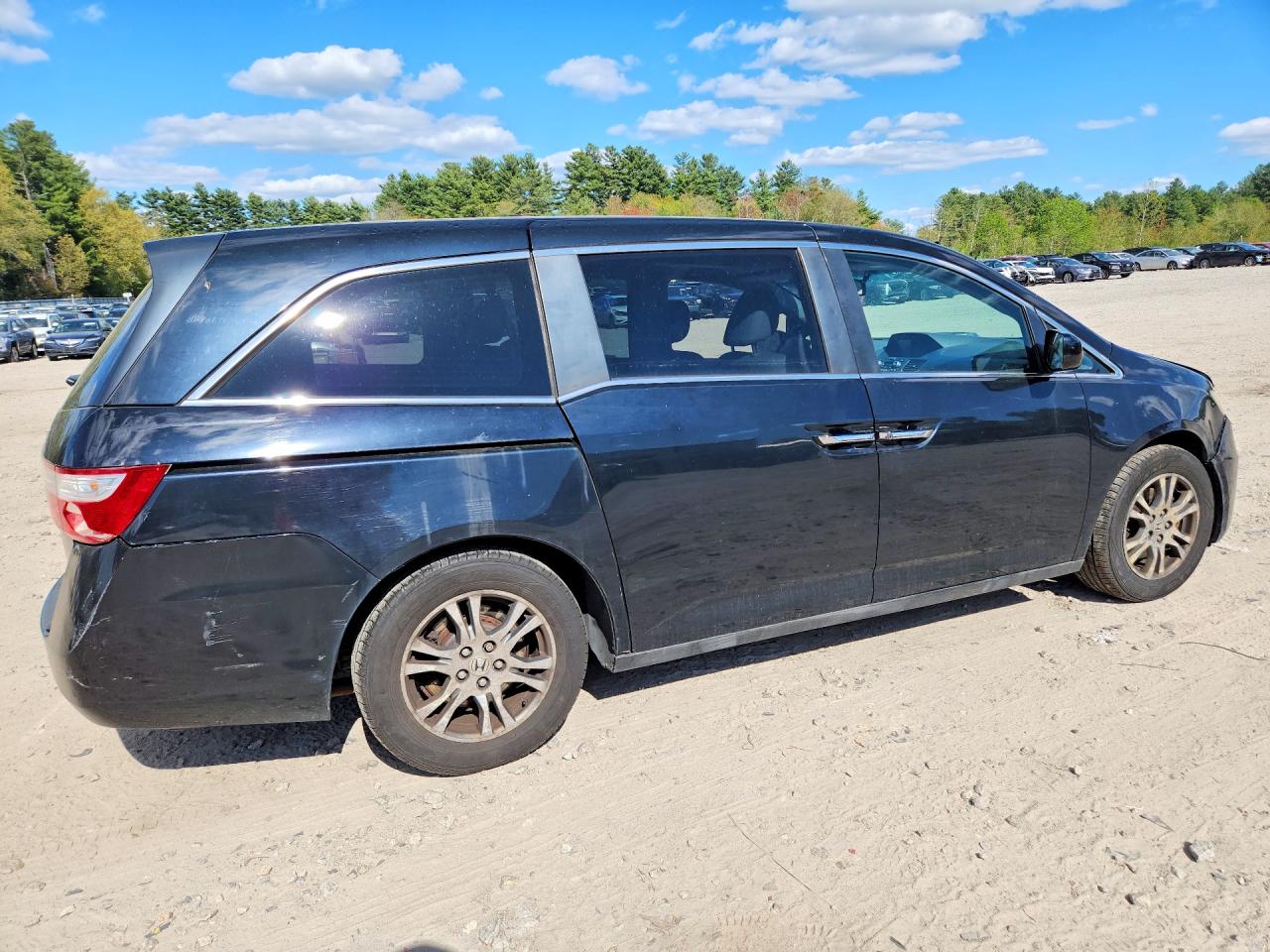 2013 Honda Odyssey Exl Black vin: 5FNRL5H61DB087905