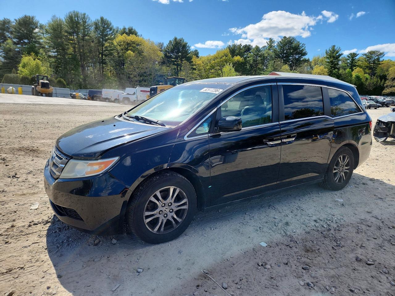 2013 Honda Odyssey Exl Black vin: 5FNRL5H61DB087905