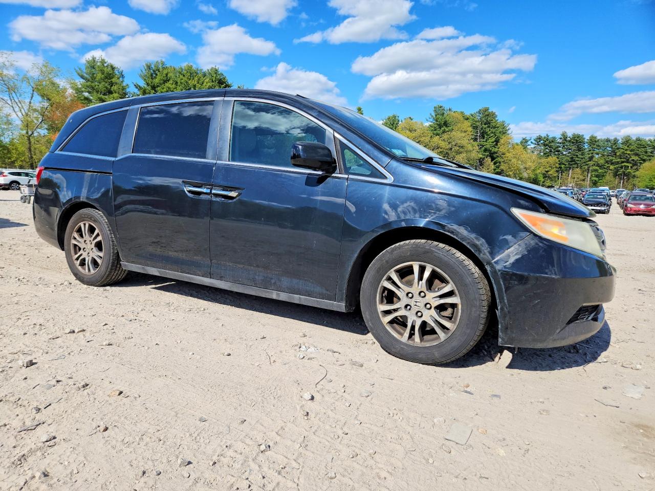 2013 Honda Odyssey Exl Black vin: 5FNRL5H61DB087905