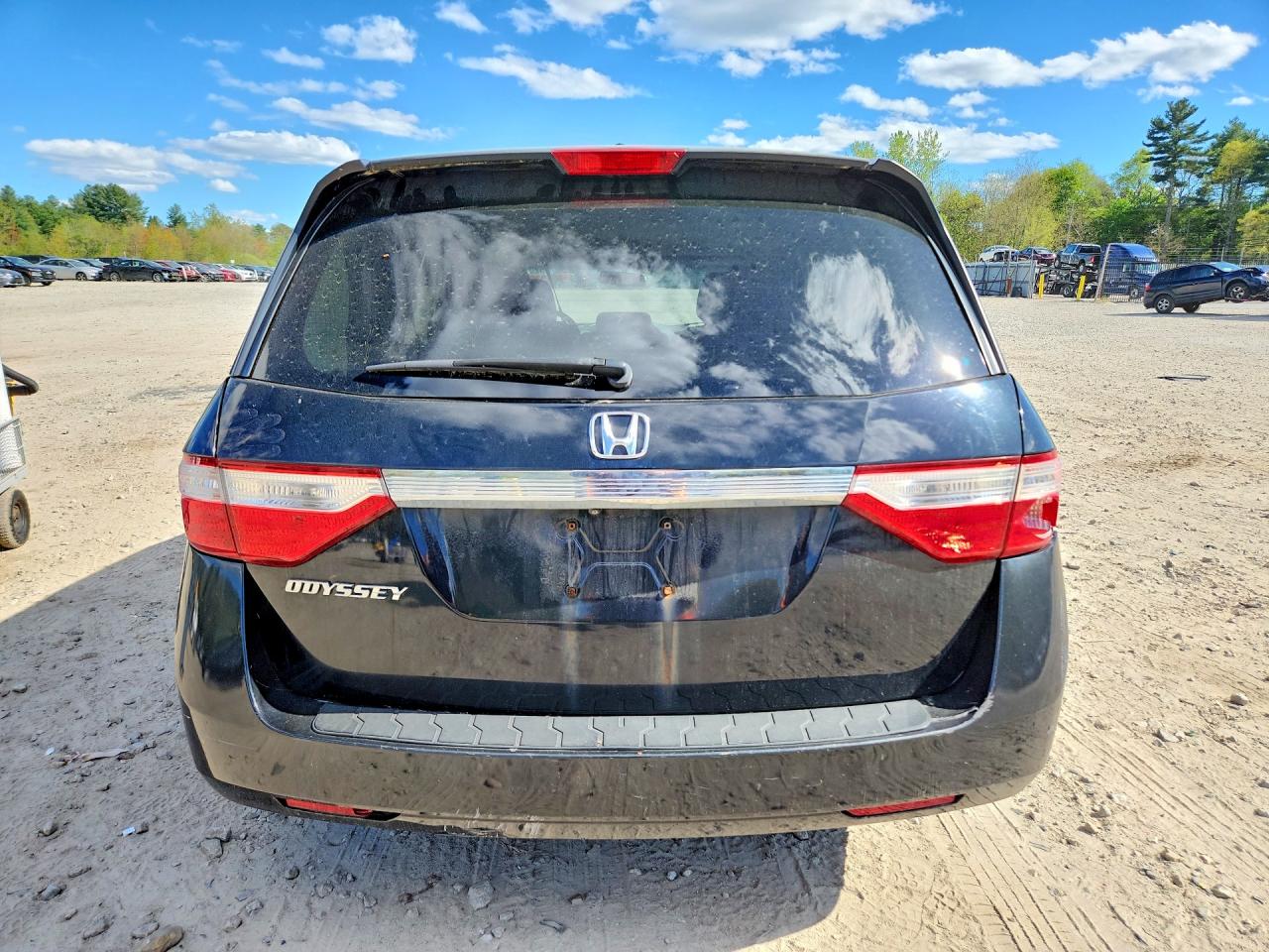 2013 Honda Odyssey Exl Black vin: 5FNRL5H61DB087905