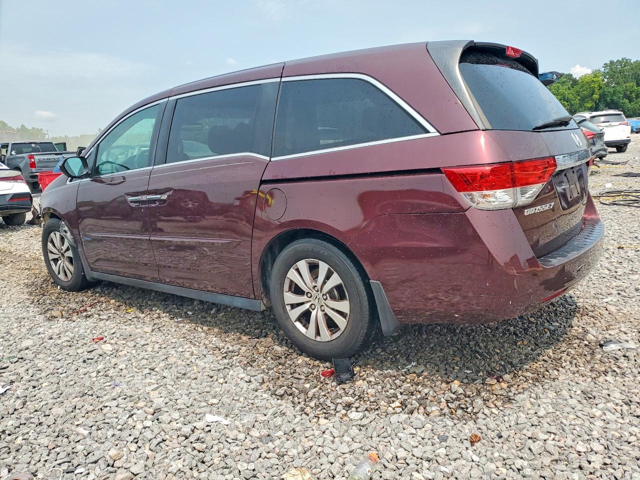 2014 Honda Odyssey Exl Burgundy vin: 5FNRL5H61EB028273