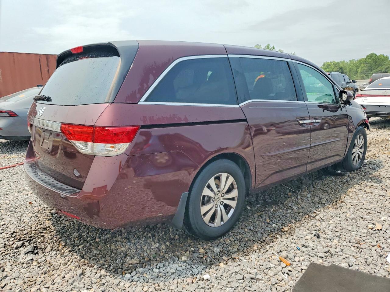 2014 Honda Odyssey Exl Burgundy vin: 5FNRL5H61EB028273