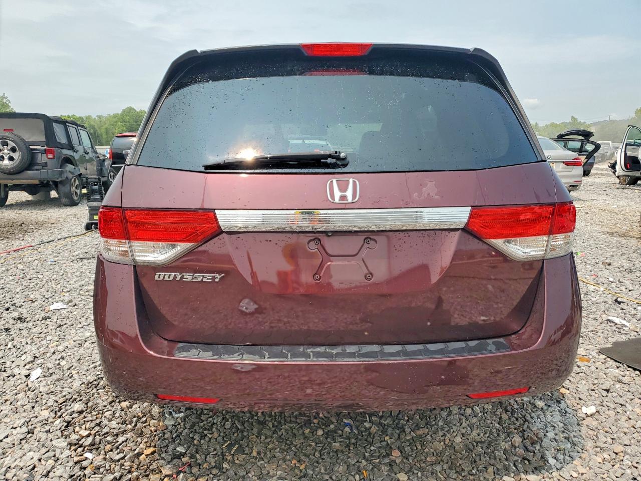 2014 Honda Odyssey Exl Burgundy vin: 5FNRL5H61EB028273