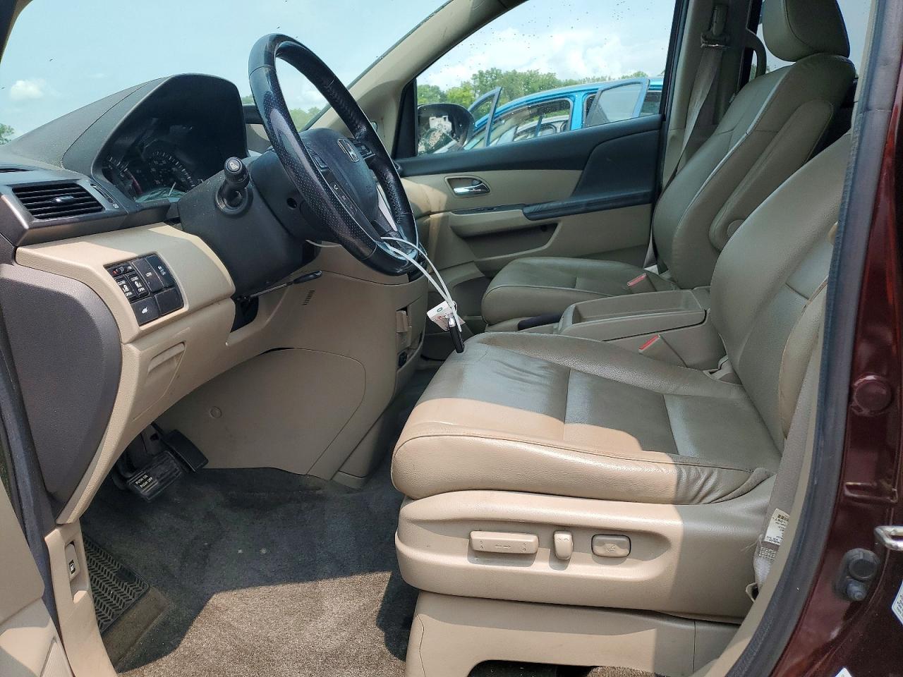 2014 Honda Odyssey Exl Burgundy vin: 5FNRL5H61EB028273