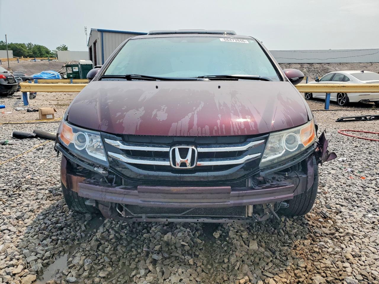 2014 Honda Odyssey Exl Burgundy vin: 5FNRL5H61EB028273