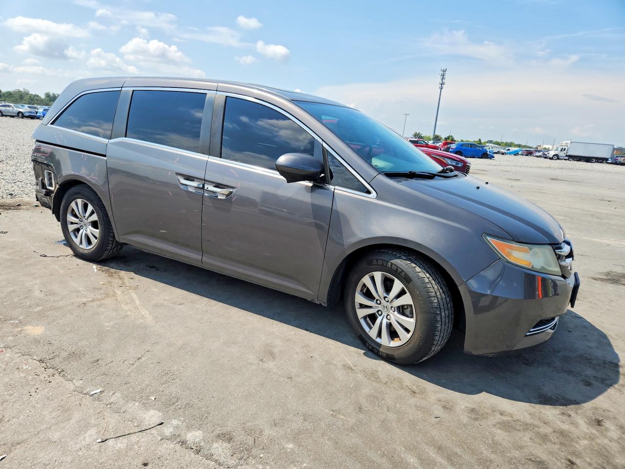 2014 Honda Odyssey Exl Gray vin: 5FNRL5H61EB035093