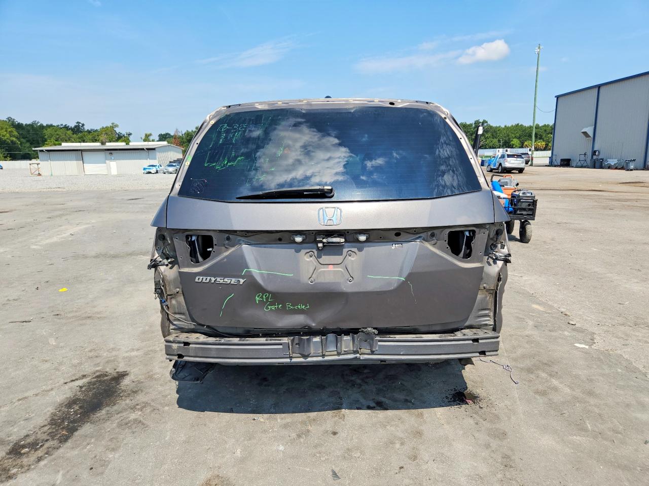 2014 Honda Odyssey Exl Gray vin: 5FNRL5H61EB035093