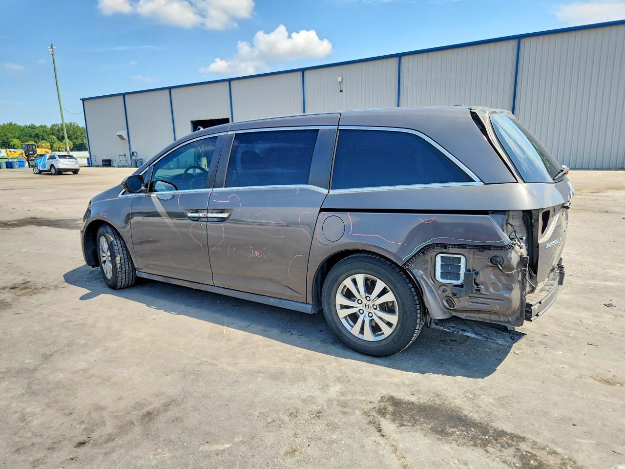 2014 Honda Odyssey Exl Gray vin: 5FNRL5H61EB035093