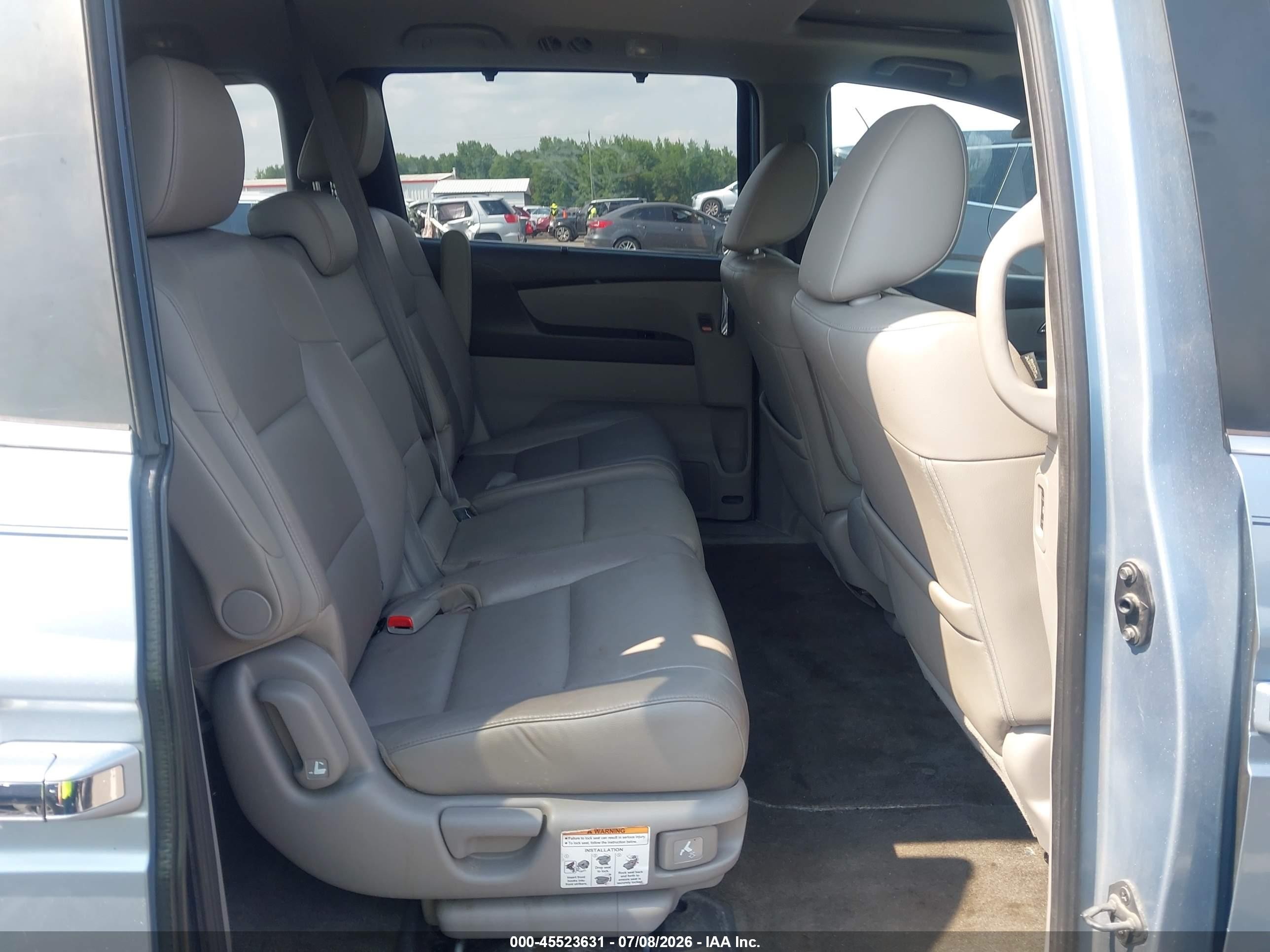 2014 Honda Odyssey Ex-l Blue vin: 5FNRL5H61EB036020