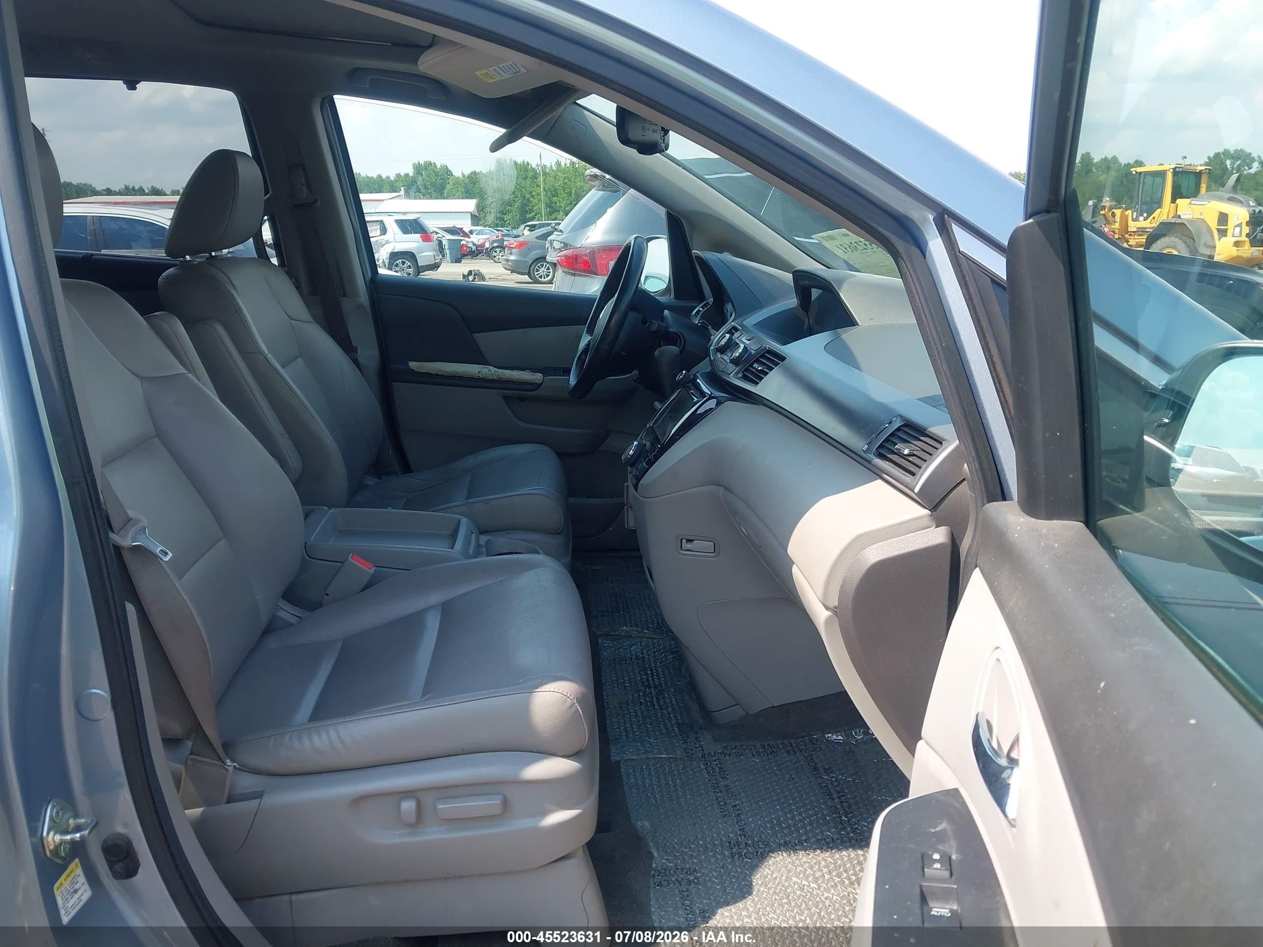 2014 Honda Odyssey Ex-l Blue vin: 5FNRL5H61EB036020