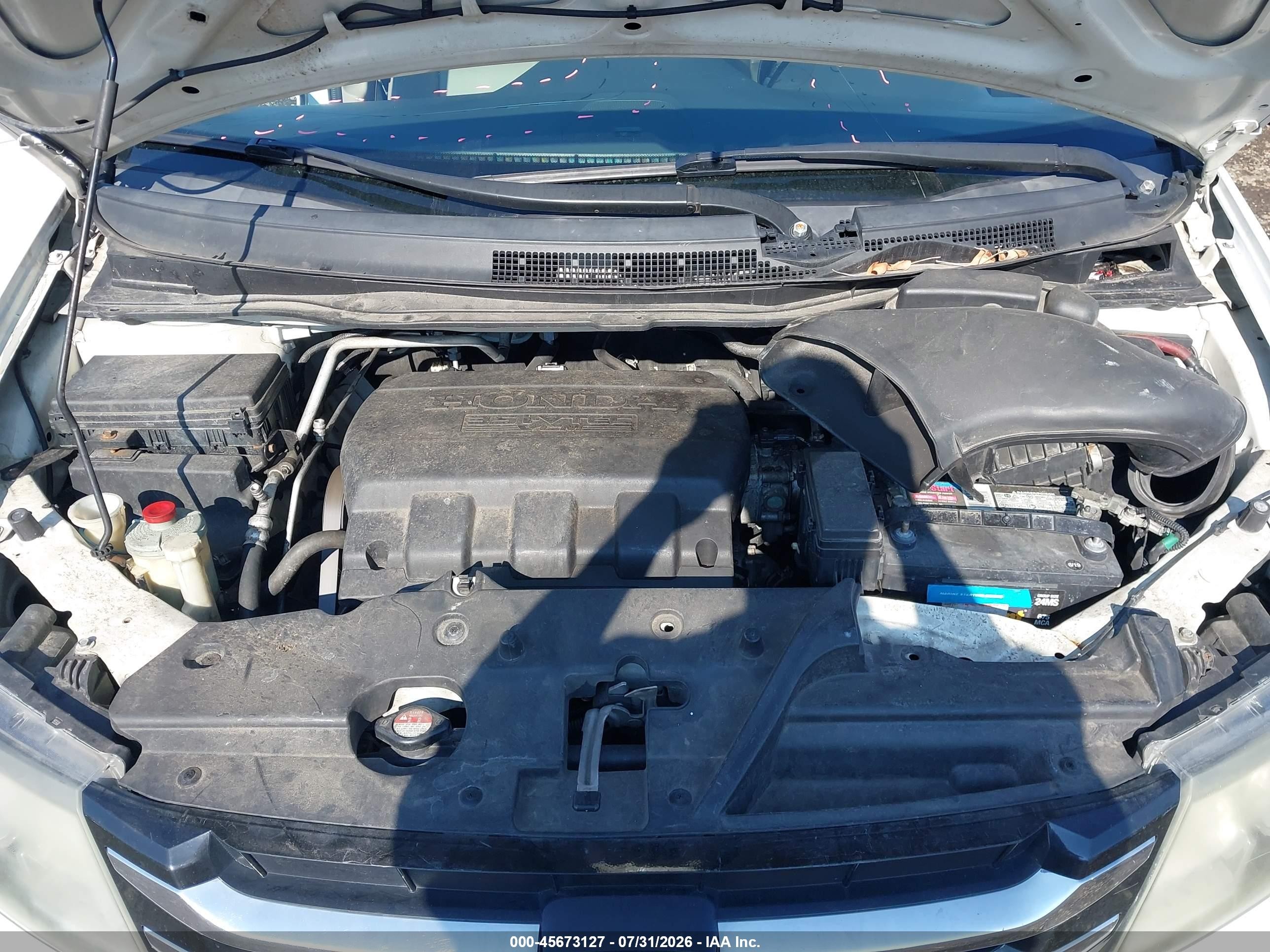 2014 Honda Odyssey Ex-l Белый vin: 5FNRL5H61EB037331