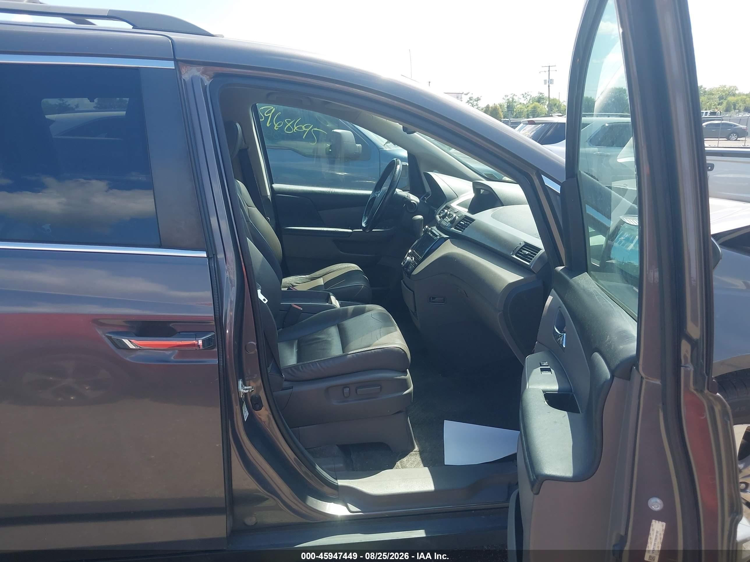 2014 Honda Odyssey Ex-l Brown vin: 5FNRL5H61EB039189
