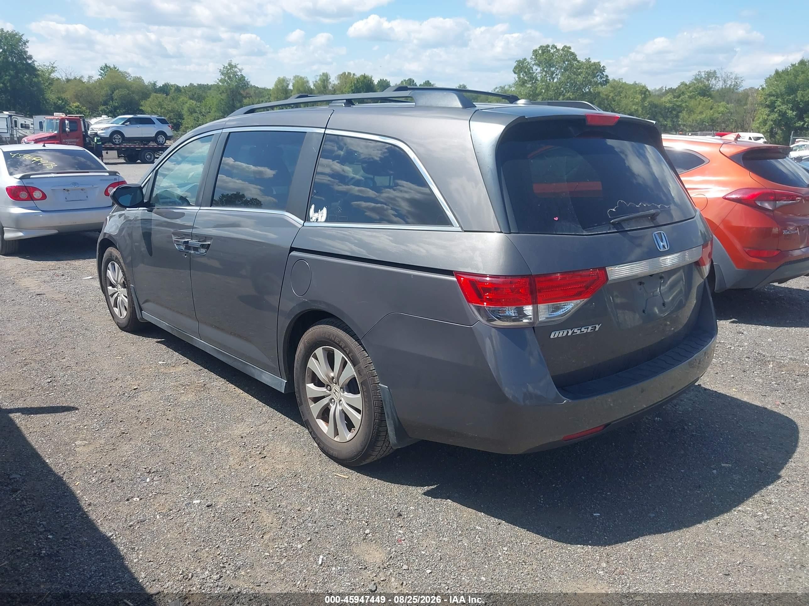 2014 Honda Odyssey Ex-l Brown vin: 5FNRL5H61EB039189