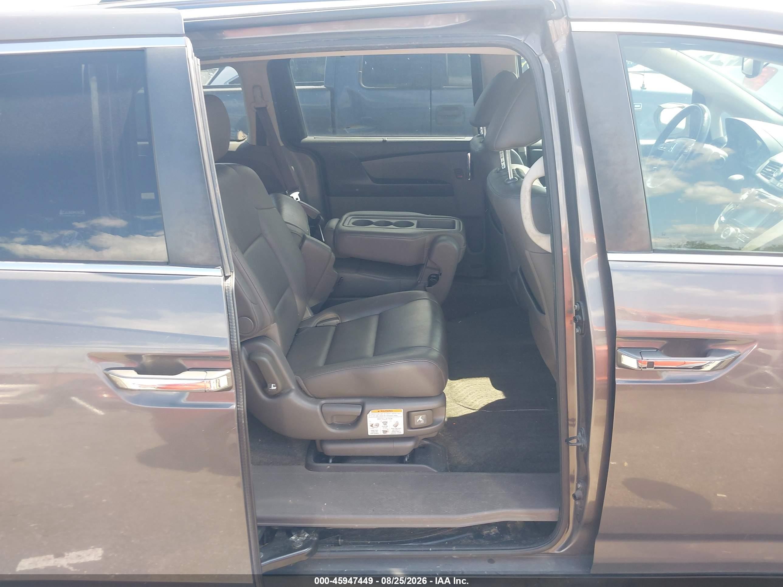 2014 Honda Odyssey Ex-l Brown vin: 5FNRL5H61EB039189