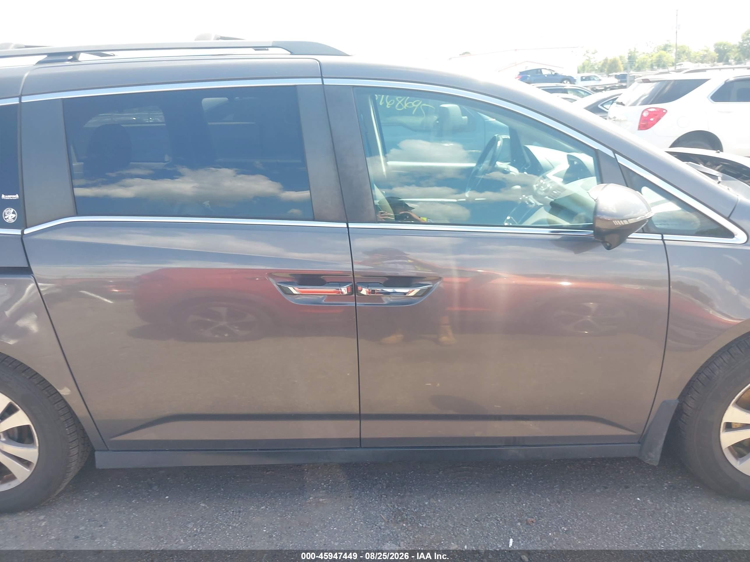 2014 Honda Odyssey Ex-l Brown vin: 5FNRL5H61EB039189