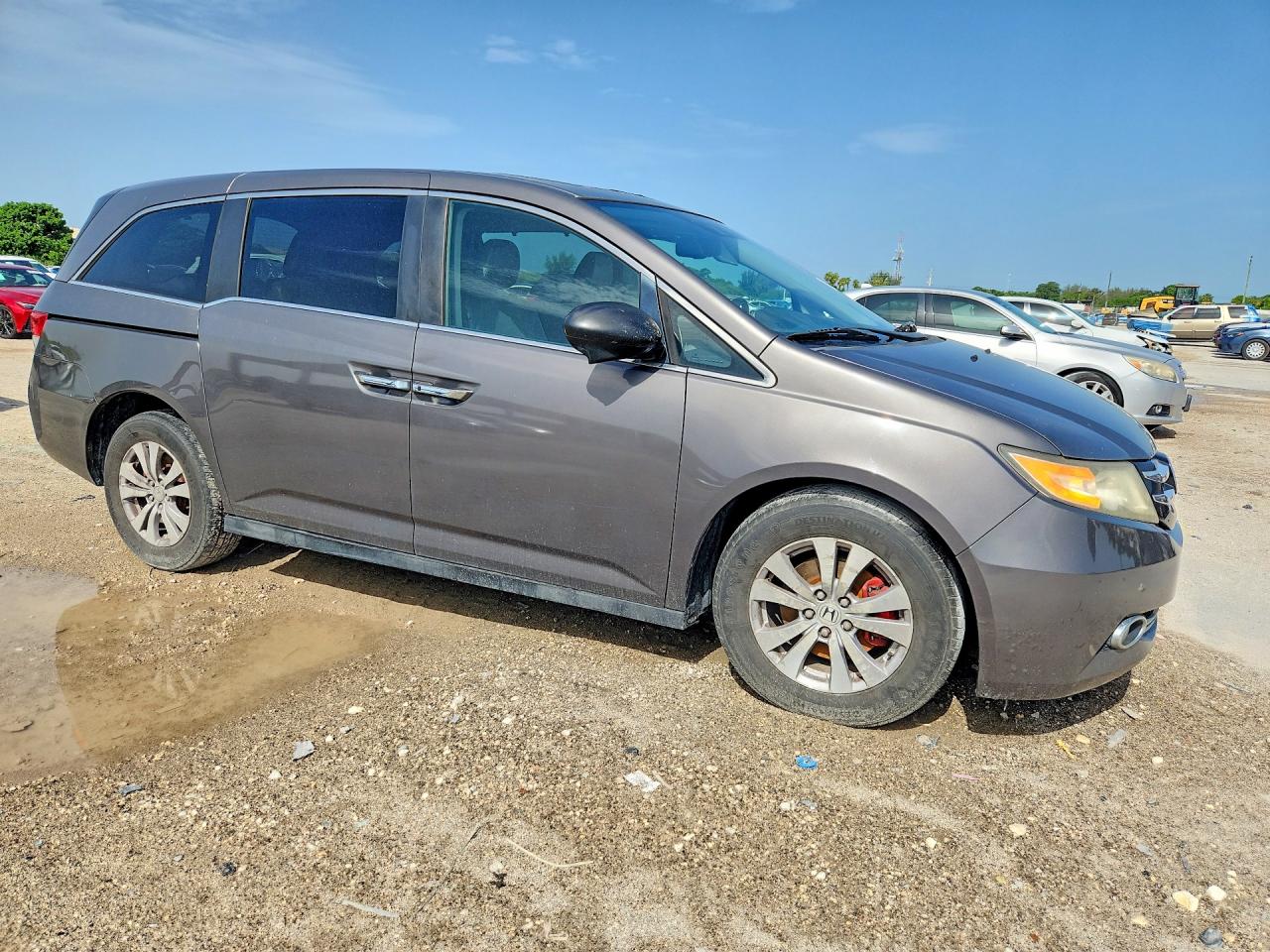 2014 Honda Odyssey Exl Gray vin: 5FNRL5H61EB039578