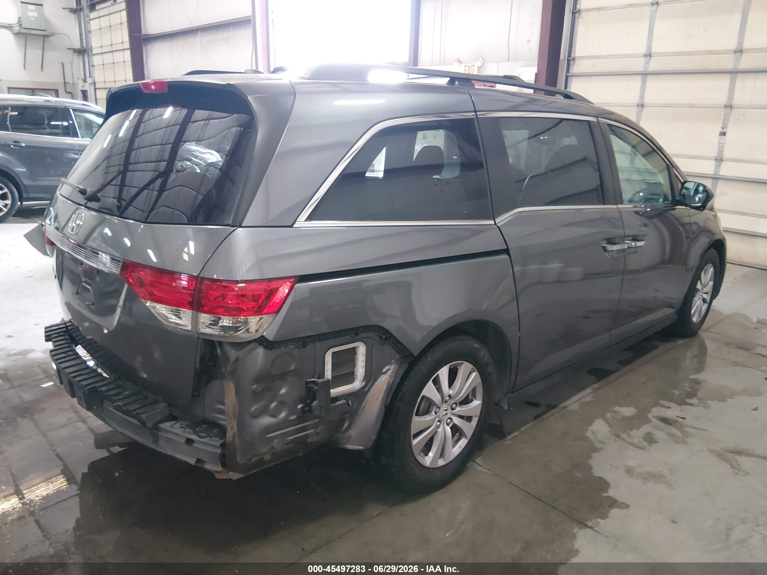 2014 Honda Odyssey Ex-l Серый vin: 5FNRL5H61EB041394