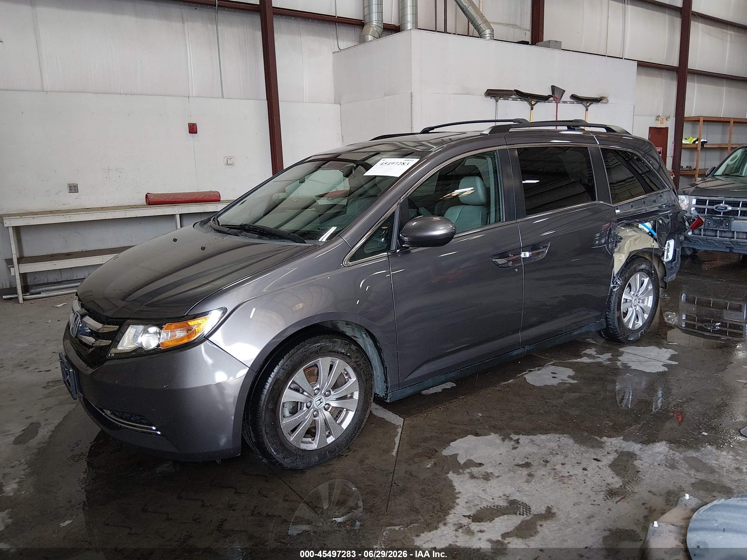 2014 Honda Odyssey Ex-l Серый vin: 5FNRL5H61EB041394