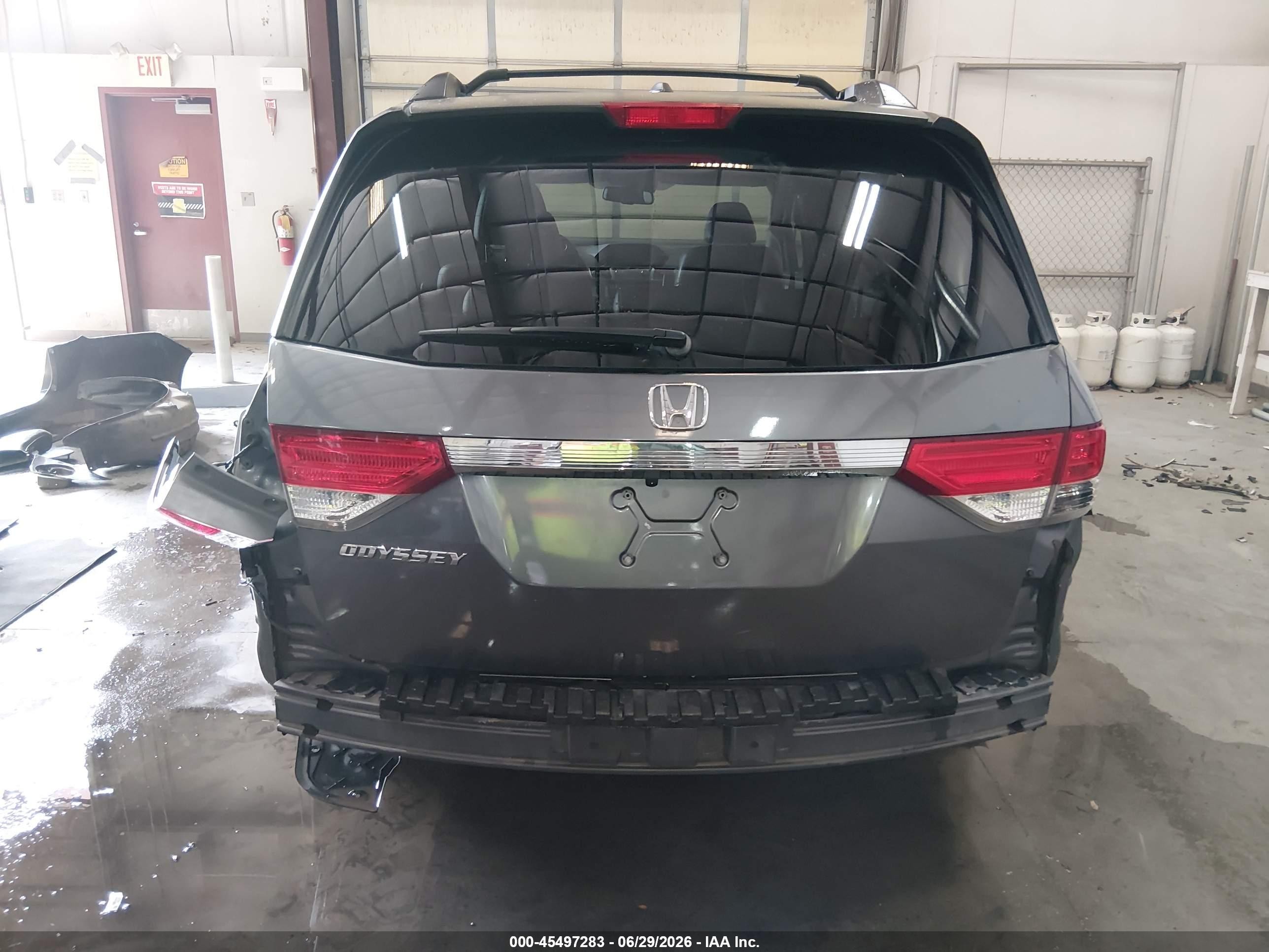 2014 Honda Odyssey Ex-l Серый vin: 5FNRL5H61EB041394